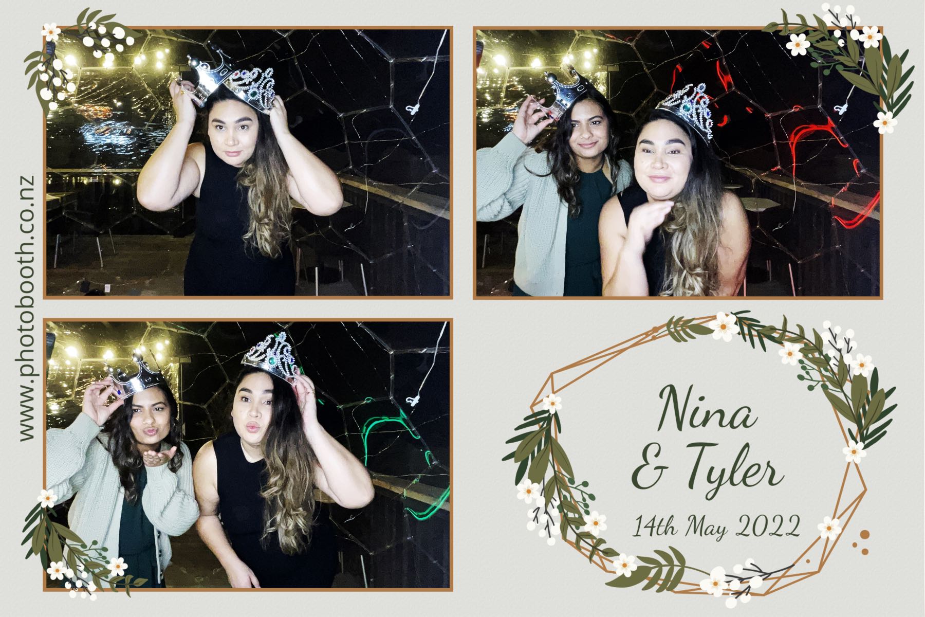 Nina & Tyler's wedding | View more photos from the event at gallery.photobooth.co.nz/u/SelfieCentral/Nina-Tylers-wedding