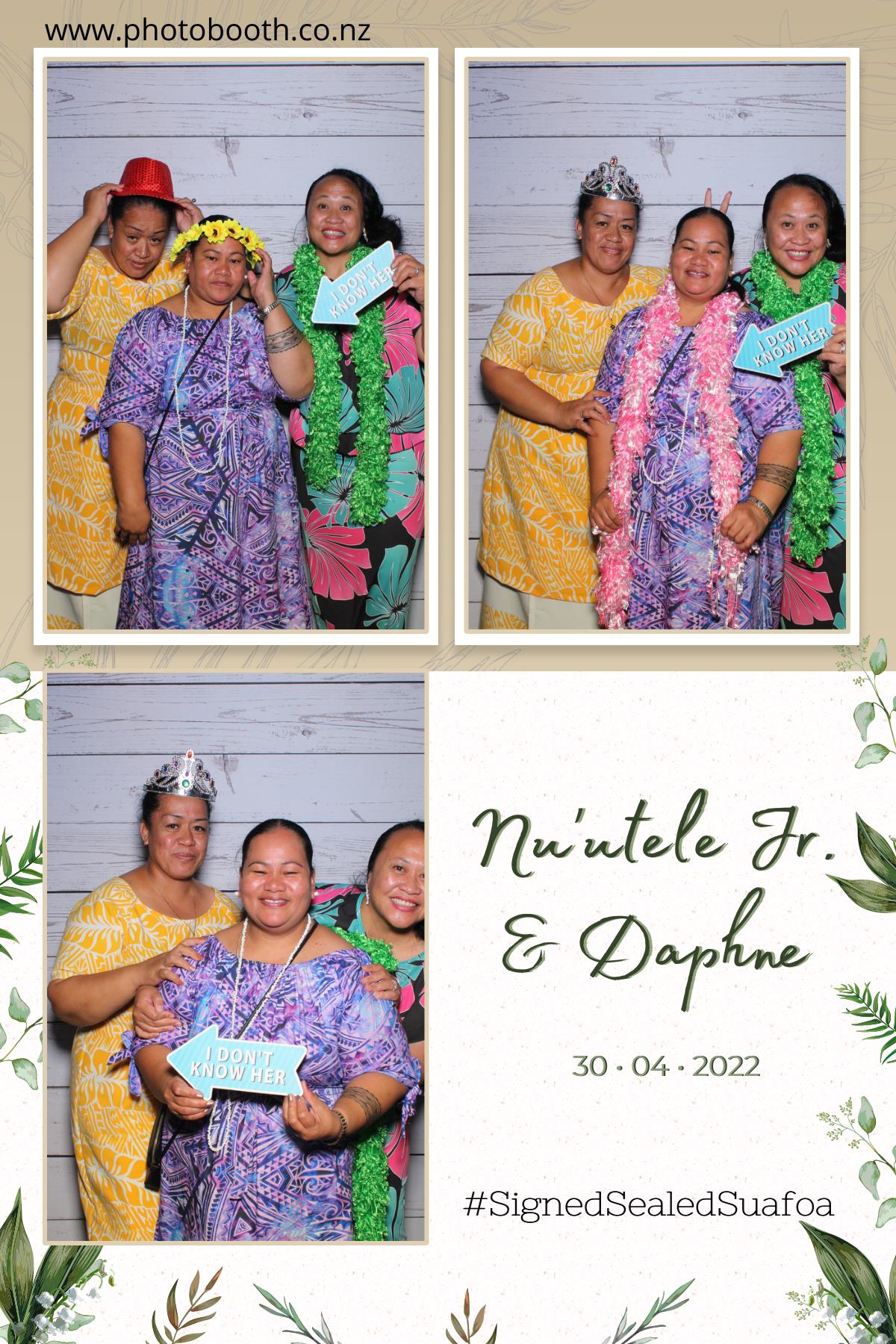 Nuutele Jr & Daphne's Wedding | View more photos from the event at gallery.photobooth.co.nz/u/SelfieCentral/Nuutele-Jr-Daphnes-Wedding
