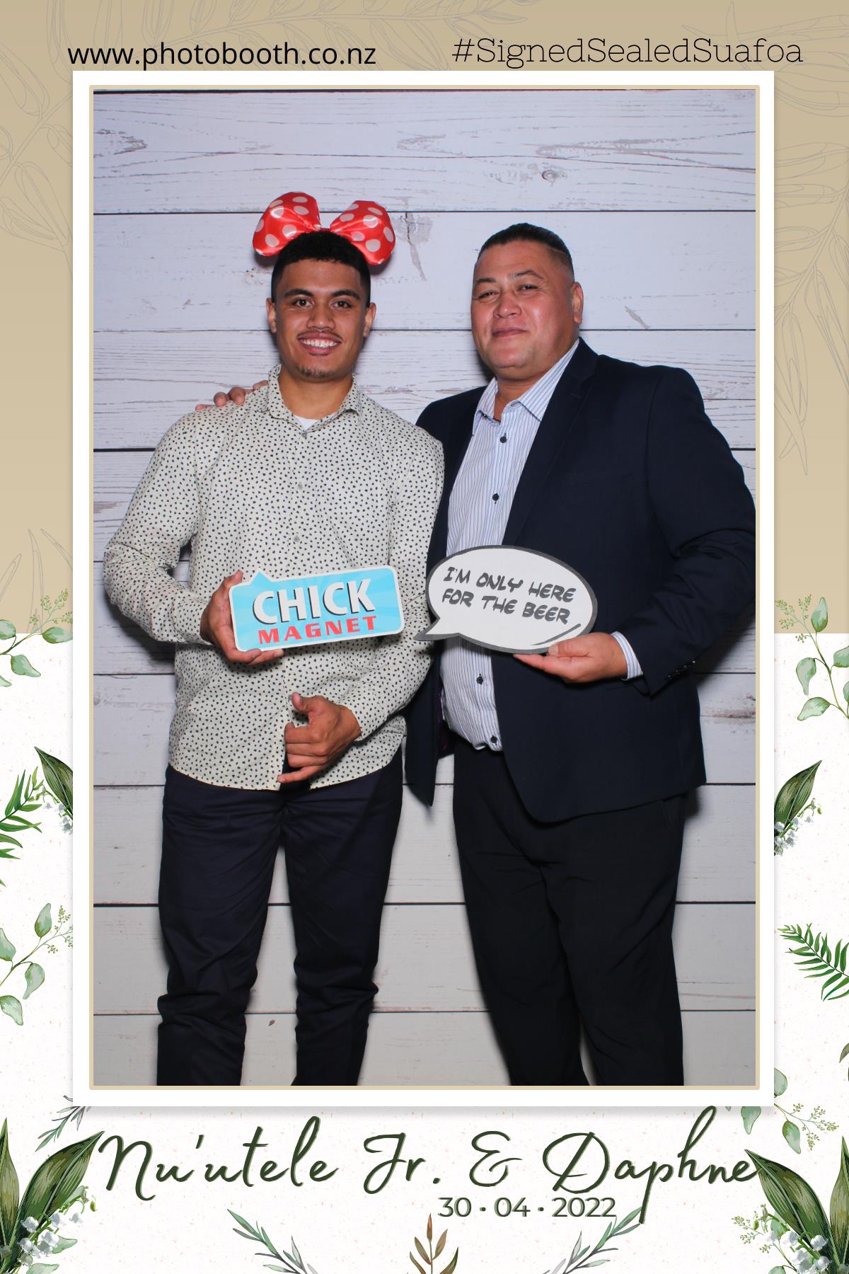 Nuutele Jr & Daphne's Wedding | View more photos from the event at gallery.photobooth.co.nz/u/SelfieCentral/Nuutele-Jr-Daphnes-Wedding