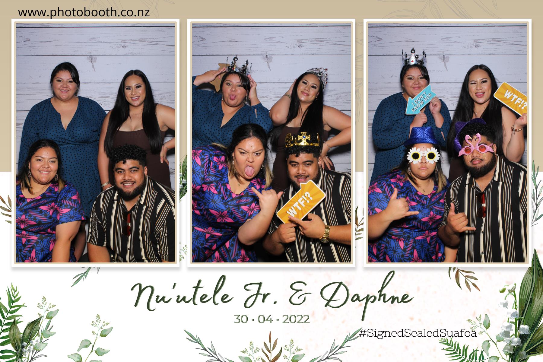 Nuutele Jr & Daphne's Wedding | View more photos from the event at gallery.photobooth.co.nz/u/SelfieCentral/Nuutele-Jr-Daphnes-Wedding
