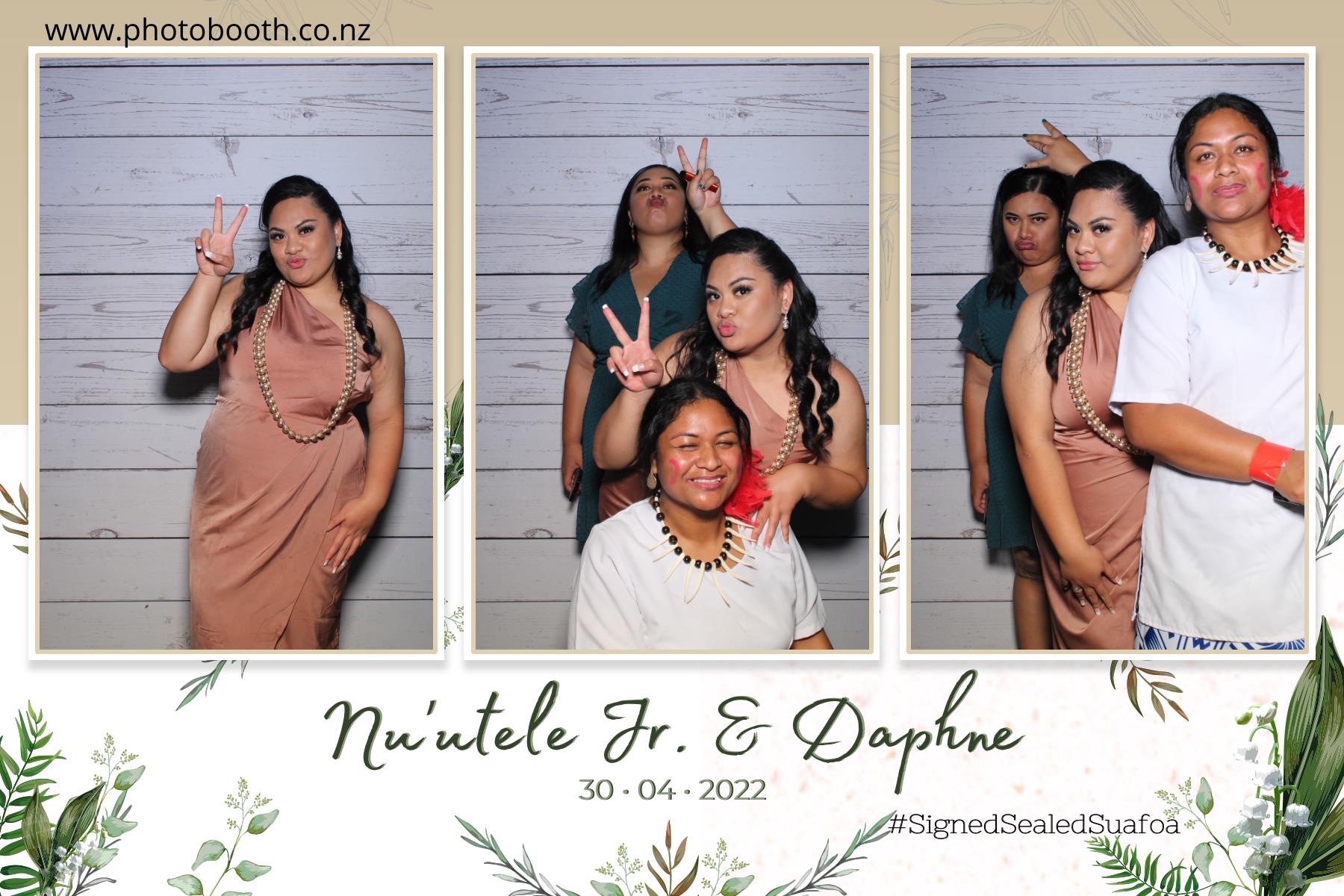 Nuutele Jr & Daphne's Wedding | View more photos from the event at gallery.photobooth.co.nz/u/SelfieCentral/Nuutele-Jr-Daphnes-Wedding