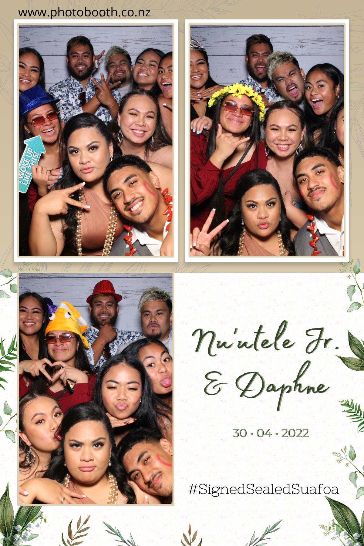 Nuutele Jr & Daphne's Wedding | View more photos from the event at gallery.photobooth.co.nz/u/SelfieCentral/Nuutele-Jr-Daphnes-Wedding