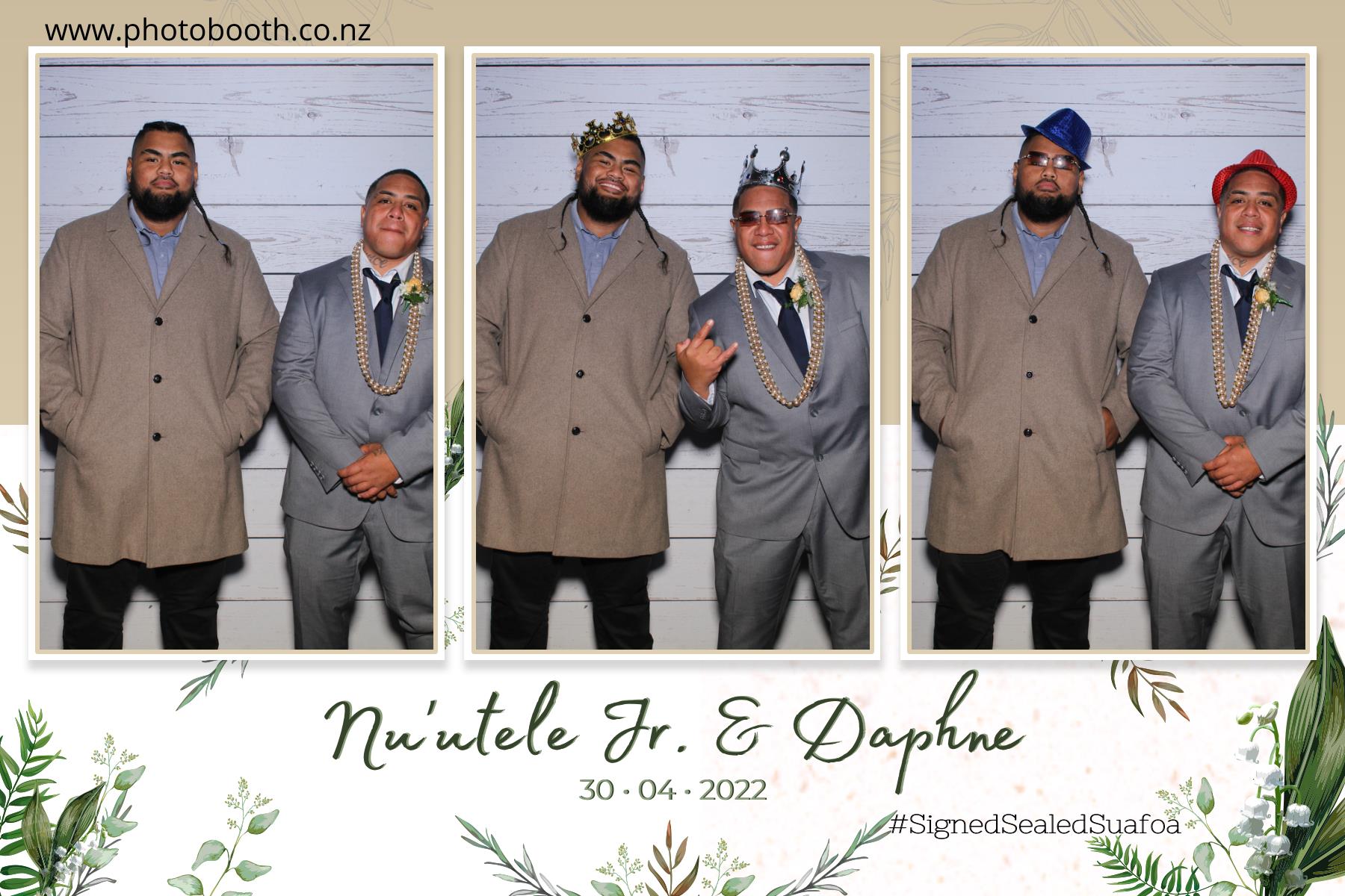 Nuutele Jr & Daphne's Wedding | View more photos from the event at gallery.photobooth.co.nz/u/SelfieCentral/Nuutele-Jr-Daphnes-Wedding