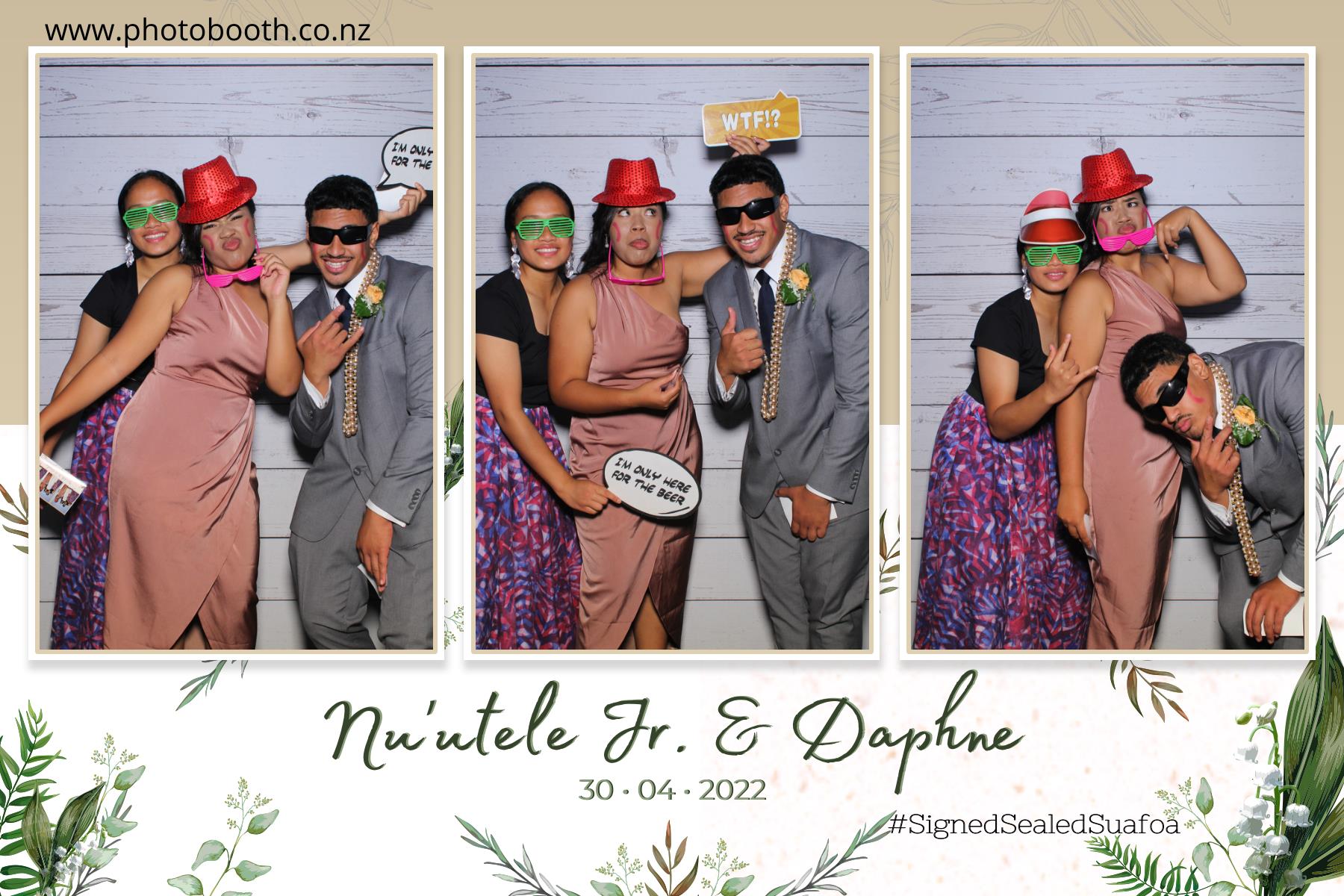 Nuutele Jr & Daphne's Wedding | View more photos from the event at gallery.photobooth.co.nz/u/SelfieCentral/Nuutele-Jr-Daphnes-Wedding