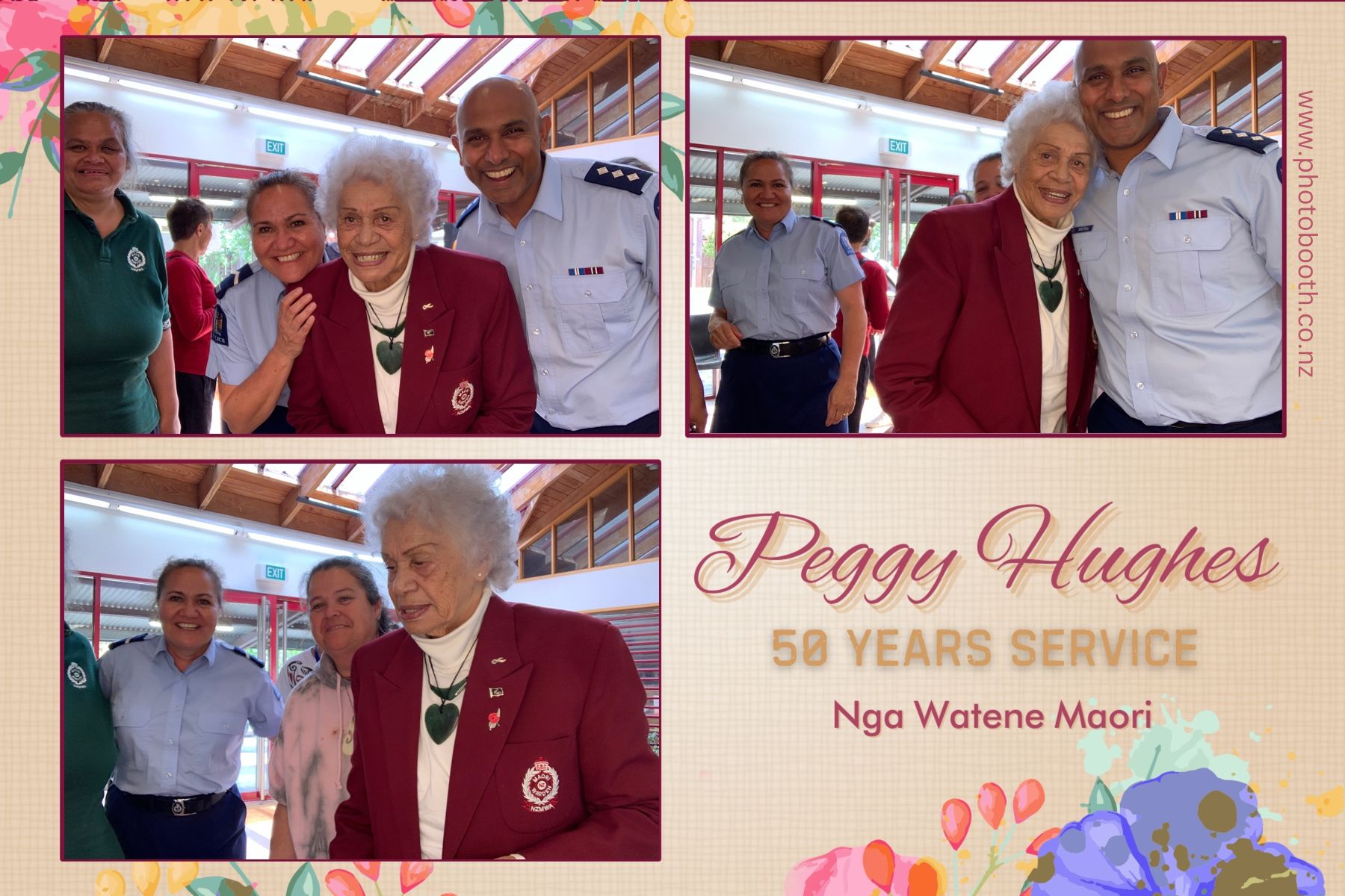 Peggy Hughes 50 Years of Service | View more photos from the event at gallery.photobooth.co.nz/u/SelfieCentral/Peggy-Hughes-50-Years-of-Service