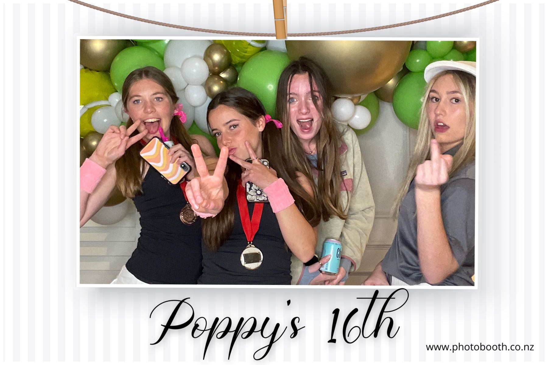 Poppy's 16th | View more photos from the event at gallery.photobooth.co.nz/u/SelfieCentral/Poppys-16th