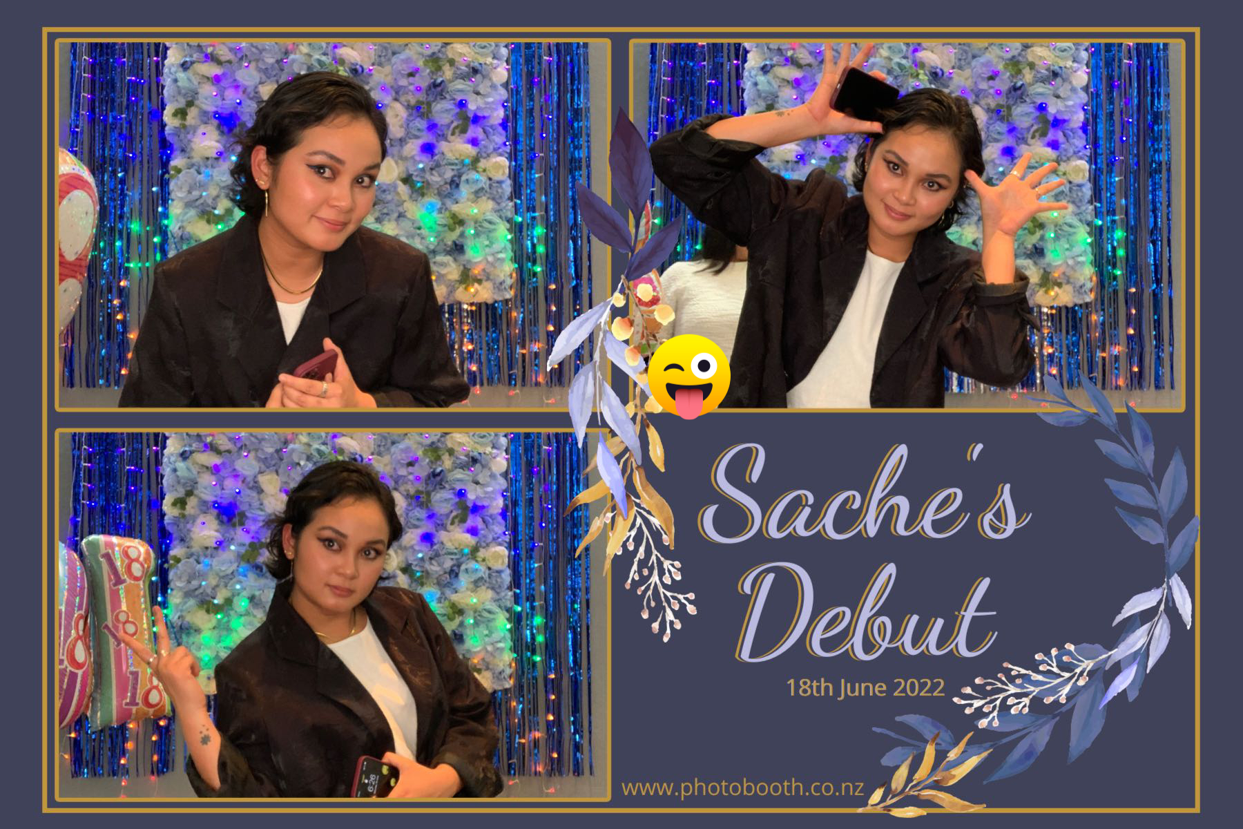 Sache's Debut | View more photos from the event at gallery.photobooth.co.nz/u/SelfieCentral/Saches-Debut