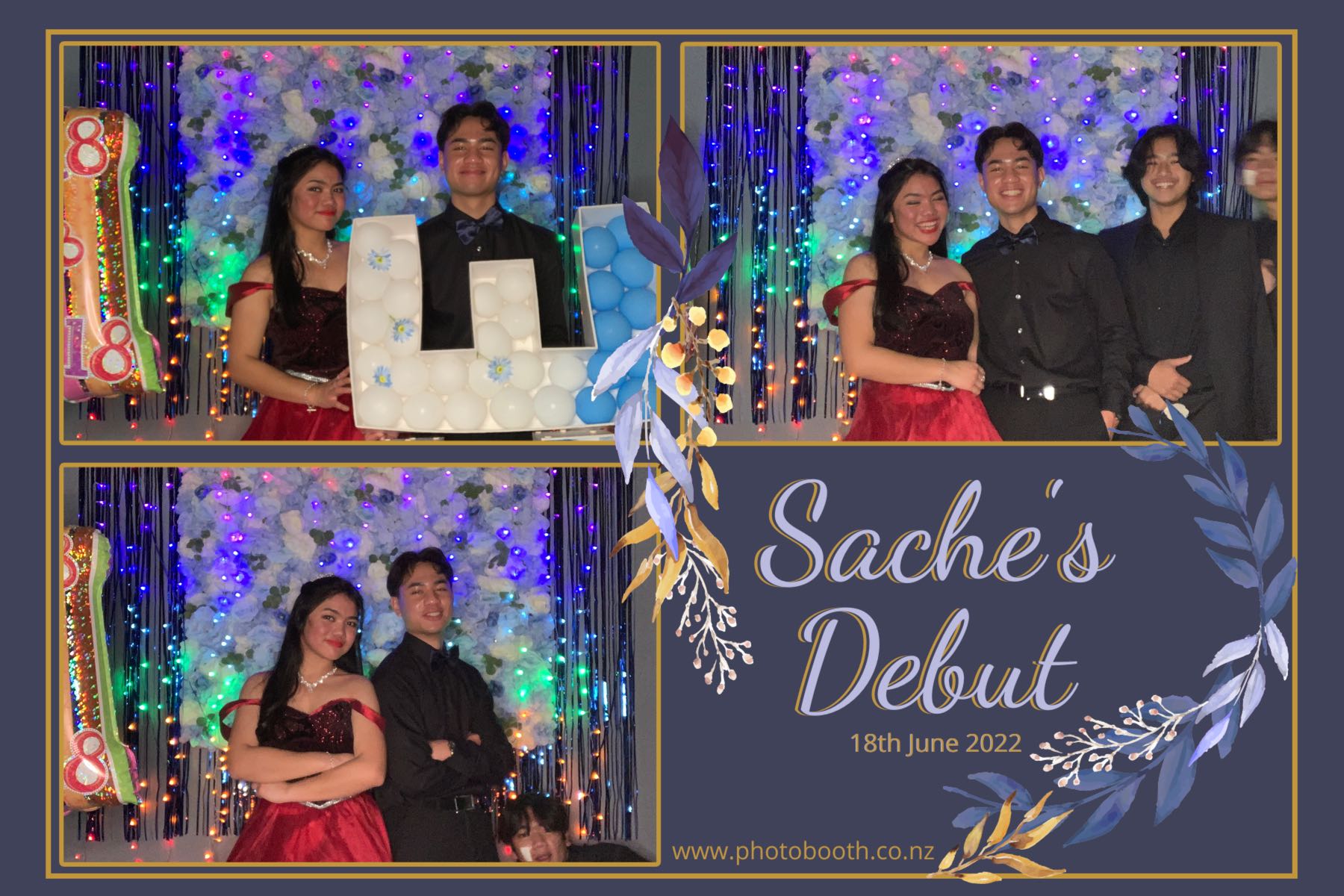 Sache's Debut | View more photos from the event at gallery.photobooth.co.nz/u/SelfieCentral/Saches-Debut