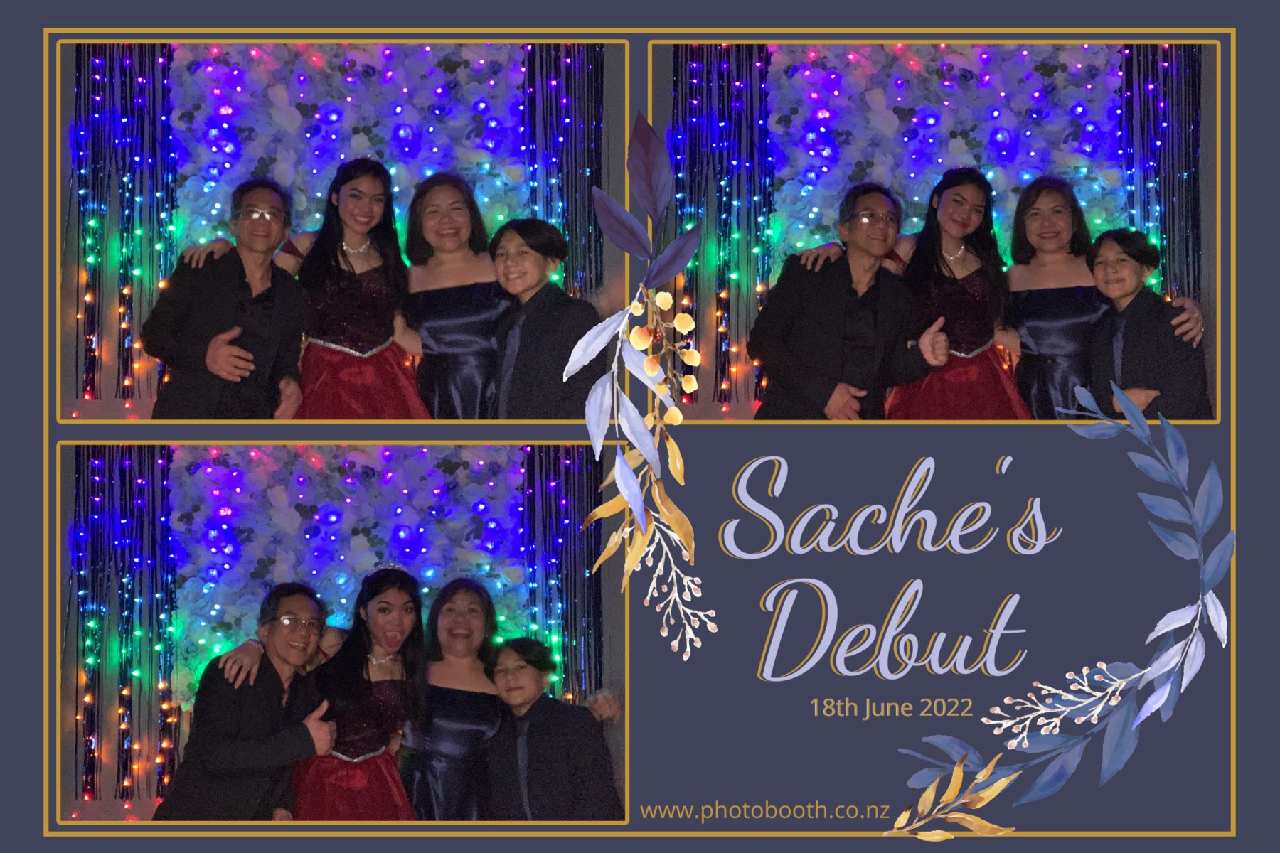 Sache's Debut | View more photos from the event at gallery.photobooth.co.nz/u/SelfieCentral/Saches-Debut
