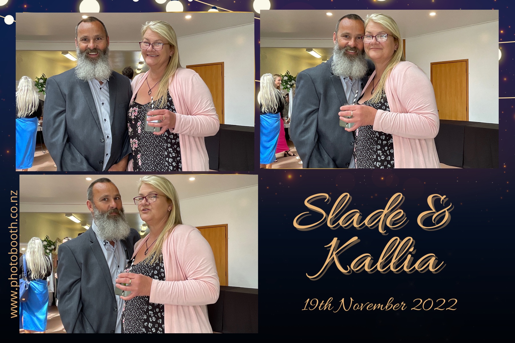 Slade & Kallia's Wedding  | View more photos from the event at gallery.photobooth.co.nz/u/SelfieCentral/Slade-Kallias-Wedding