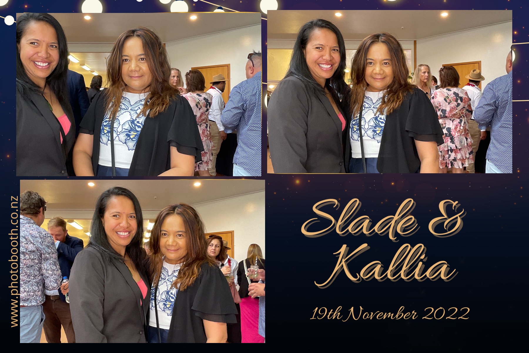 Slade & Kallia's Wedding  | View more photos from the event at gallery.photobooth.co.nz/u/SelfieCentral/Slade-Kallias-Wedding