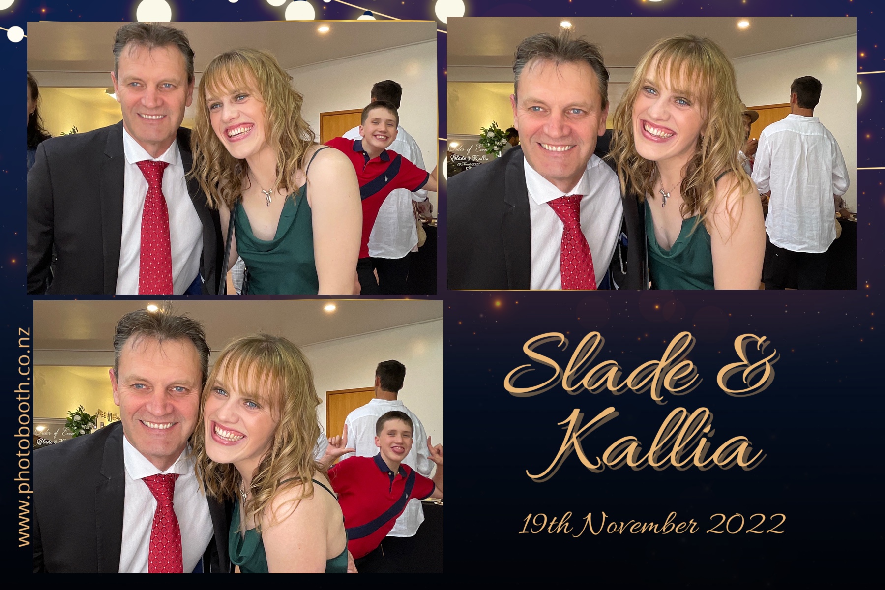 Slade & Kallia's Wedding  | View more photos from the event at gallery.photobooth.co.nz/u/SelfieCentral/Slade-Kallias-Wedding