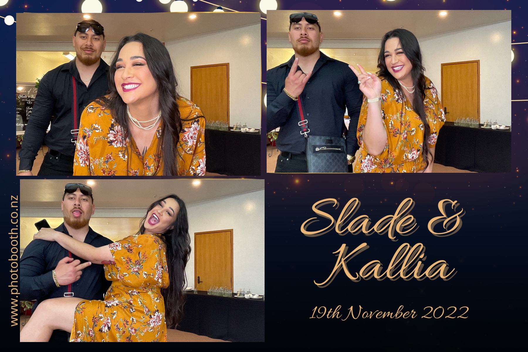 Slade & Kallia's Wedding  | View more photos from the event at gallery.photobooth.co.nz/u/SelfieCentral/Slade-Kallias-Wedding