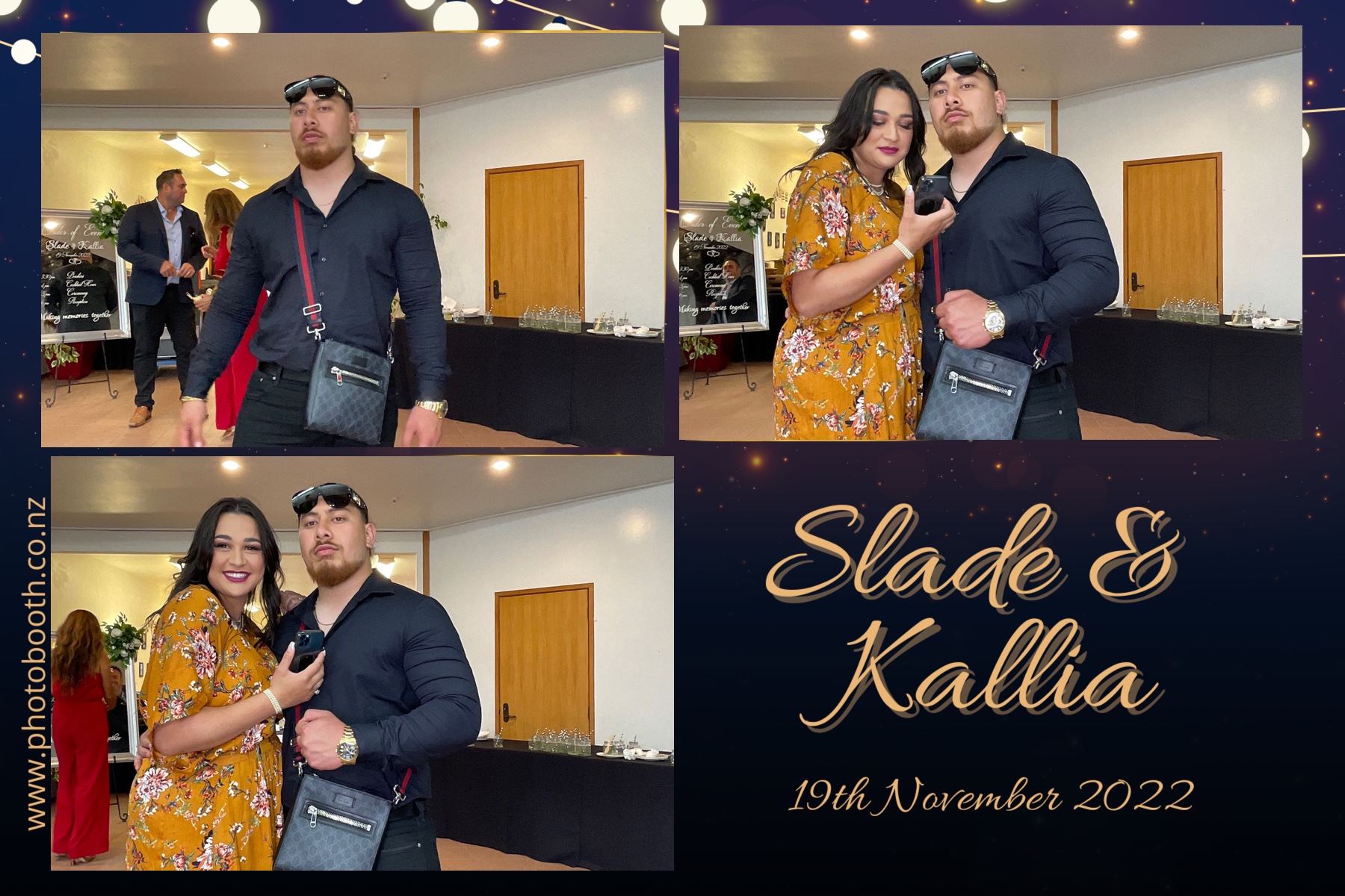 Slade & Kallia's Wedding  | View more photos from the event at gallery.photobooth.co.nz/u/SelfieCentral/Slade-Kallias-Wedding