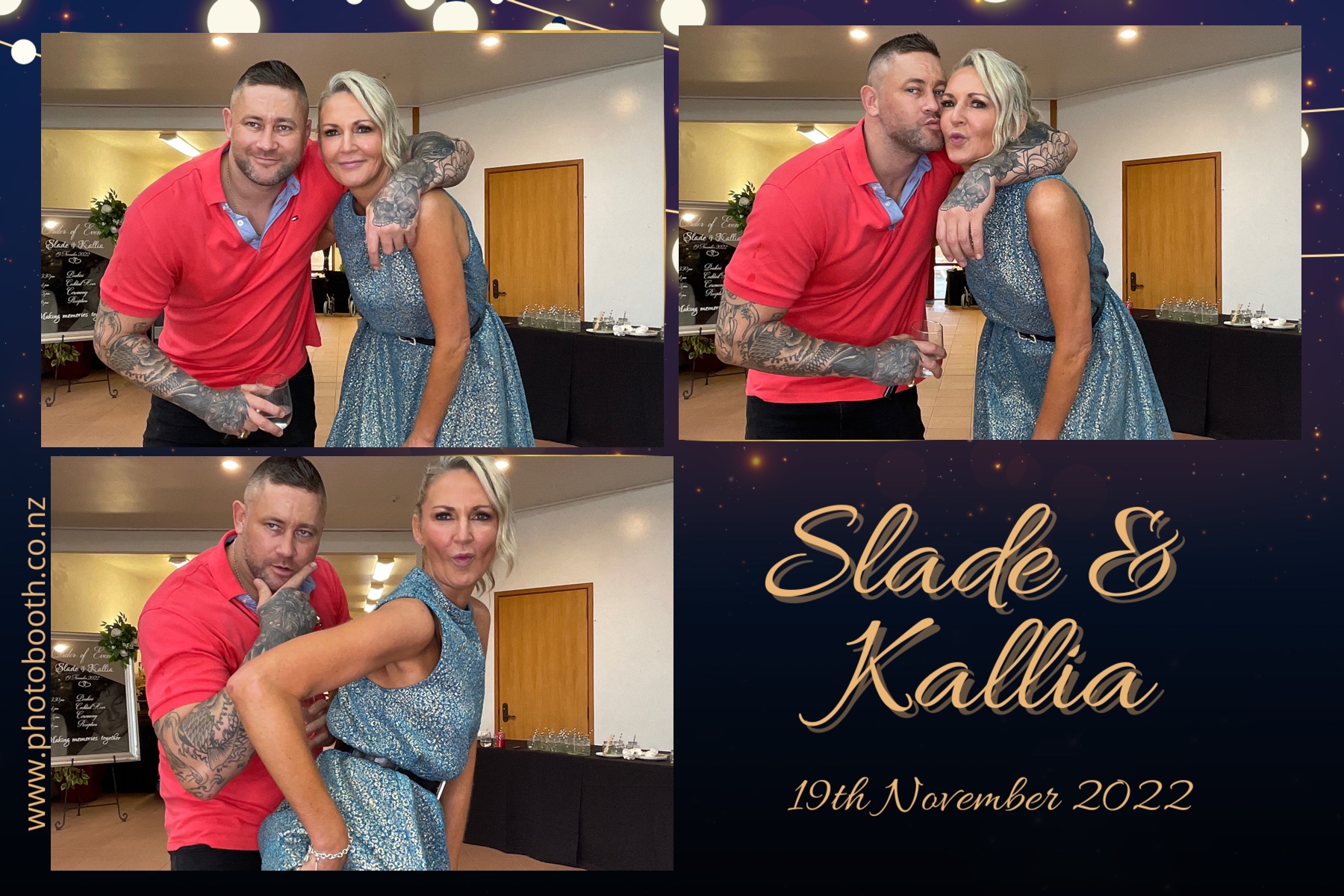 Slade & Kallia's Wedding  | View more photos from the event at gallery.photobooth.co.nz/u/SelfieCentral/Slade-Kallias-Wedding