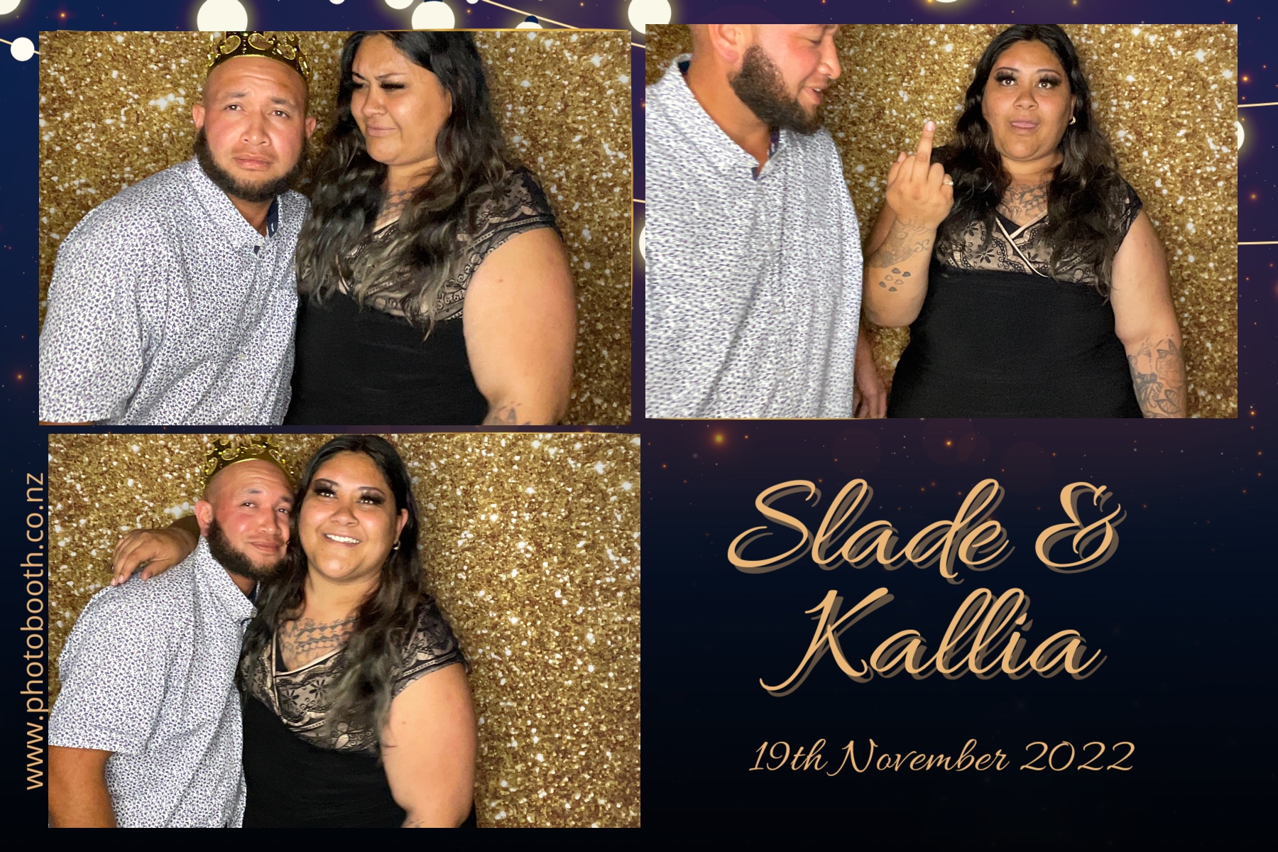 Slade & Kallia's Wedding  | View more photos from the event at gallery.photobooth.co.nz/u/SelfieCentral/Slade-Kallias-Wedding