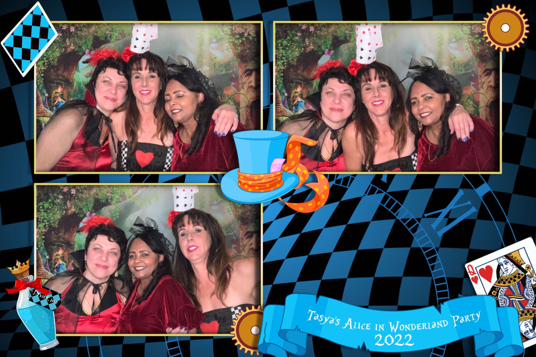 Tasya's Alice in Wonderland Party | View more photos from the event at gallery.photobooth.co.nz/u/SelfieCentral/Tasyas-Alice-in-Wonderland-Party