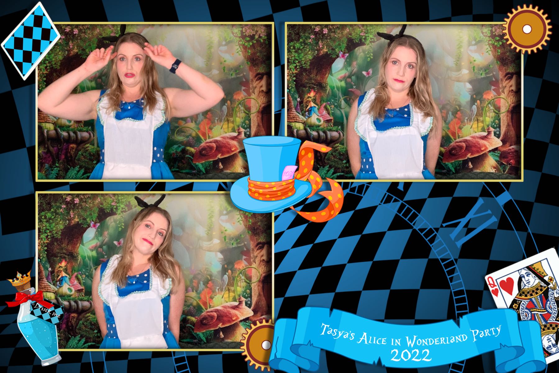 Tasya's Alice in Wonderland Party | View more photos from the event at gallery.photobooth.co.nz/u/SelfieCentral/Tasyas-Alice-in-Wonderland-Party