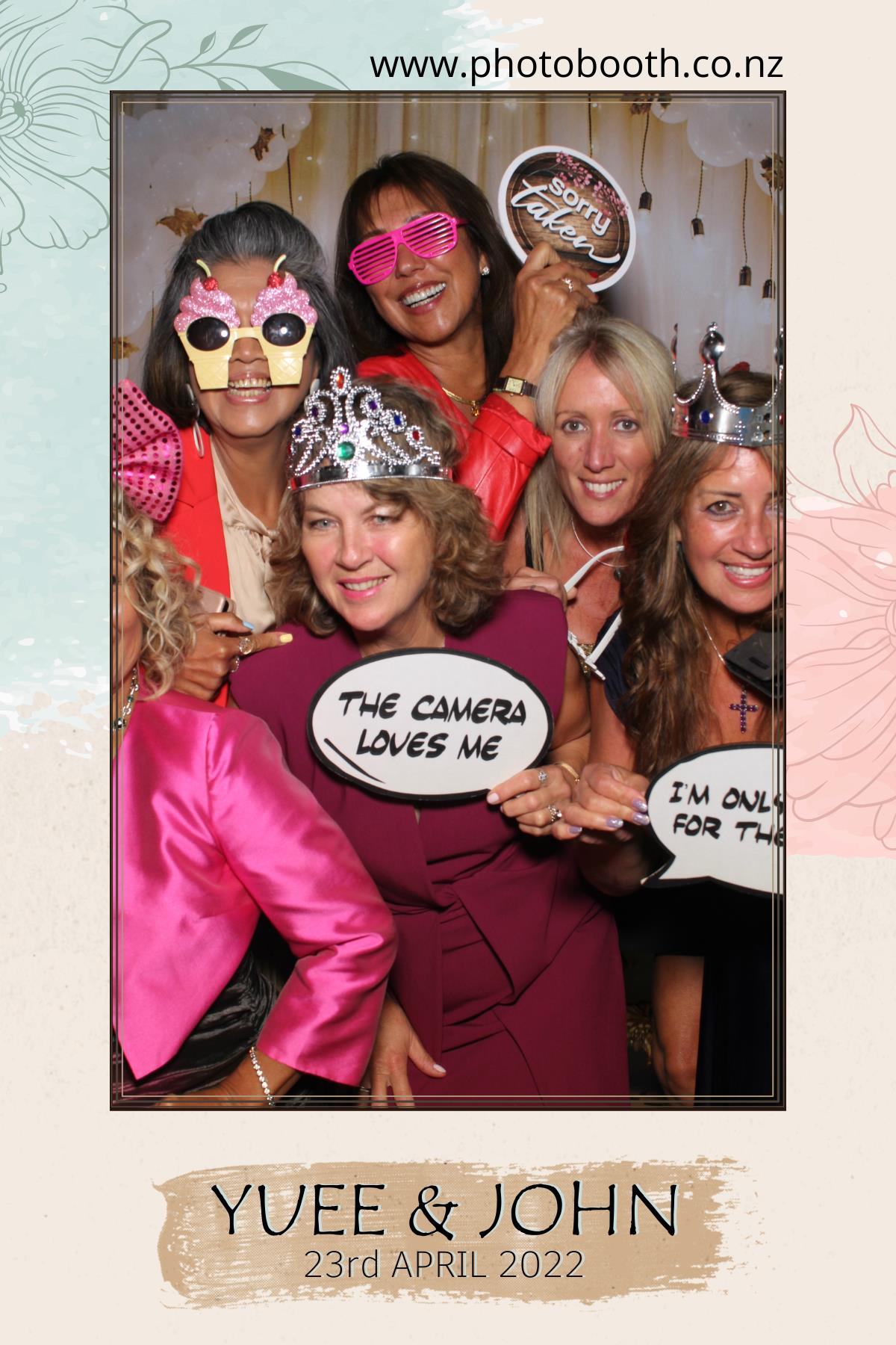 Yuee & John's Wedding | View more photos from the event at gallery.photobooth.co.nz/u/SelfieCentral/Yuee-Johns-Wedding