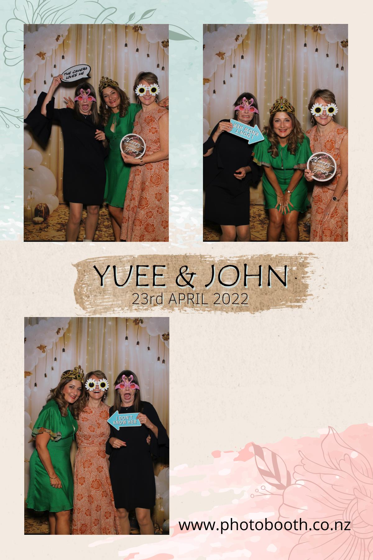 Yuee & John's Wedding | View more photos from the event at gallery.photobooth.co.nz/u/SelfieCentral/Yuee-Johns-Wedding