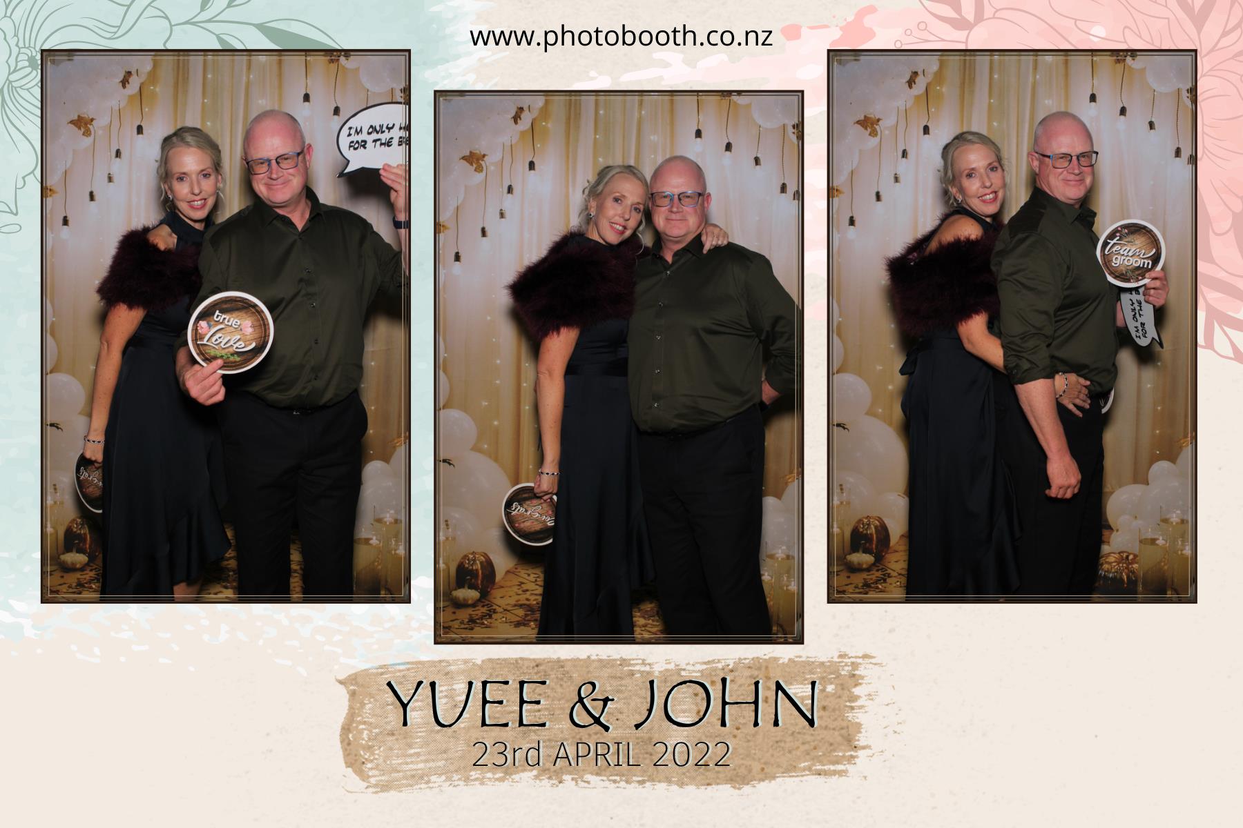 Yuee & John's Wedding | View more photos from the event at gallery.photobooth.co.nz/u/SelfieCentral/Yuee-Johns-Wedding