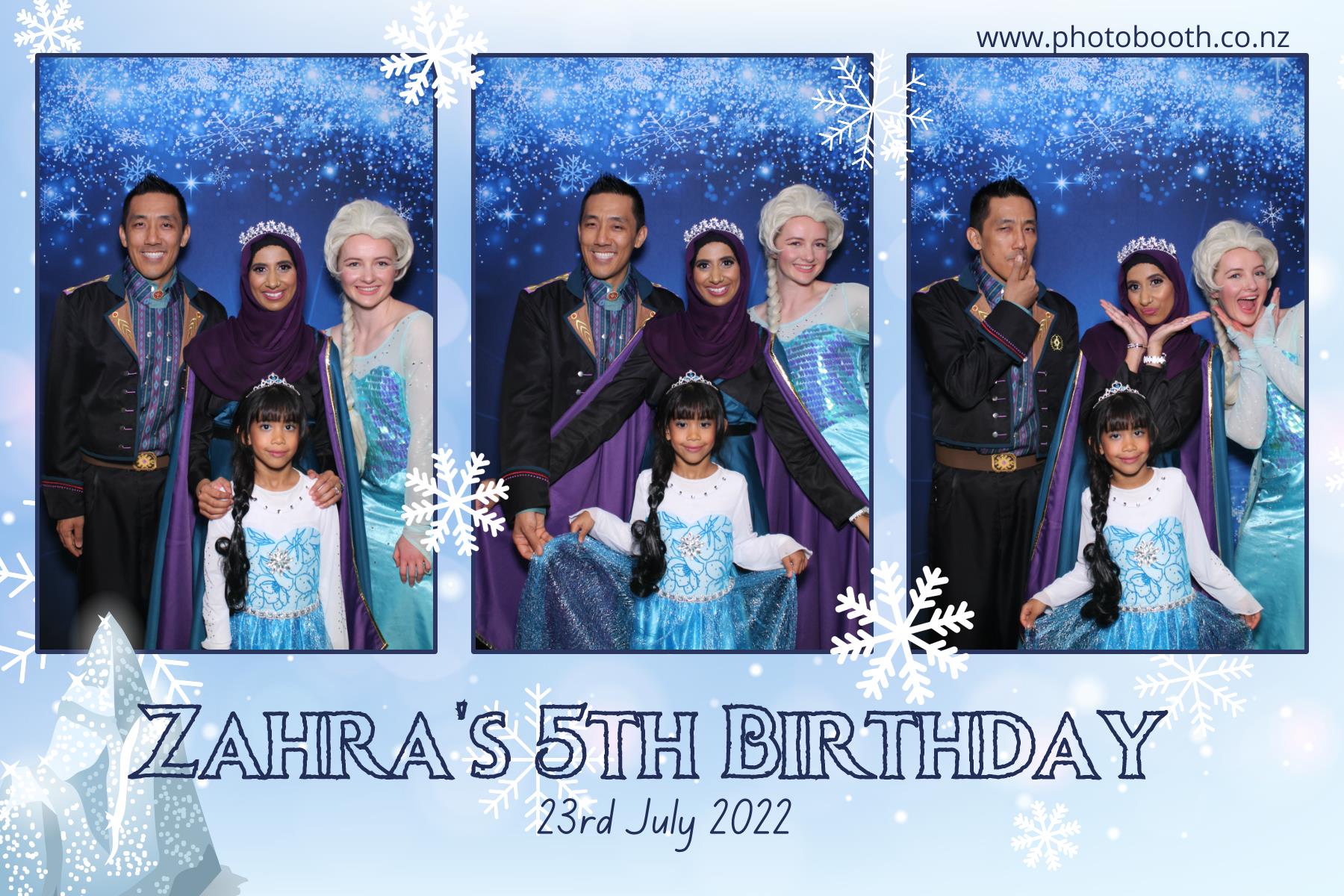 Zahra's 5th Frozen Birthday Party | View more photos from the event at gallery.photobooth.co.nz/u/SelfieCentral/Zahras-5th-Frozen-Birthday-Party