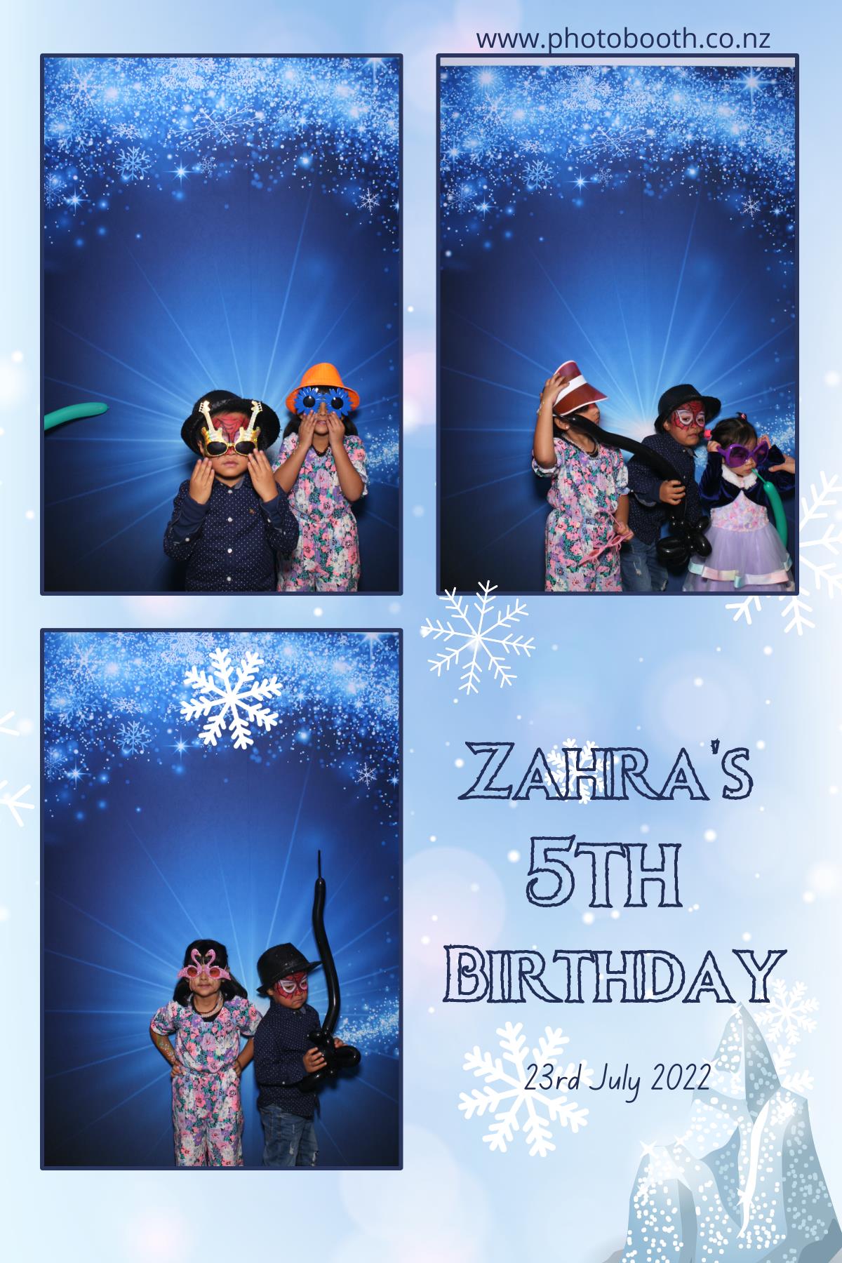 Zahra's 5th Frozen Birthday Party | View more photos from the event at gallery.photobooth.co.nz/u/SelfieCentral/Zahras-5th-Frozen-Birthday-Party