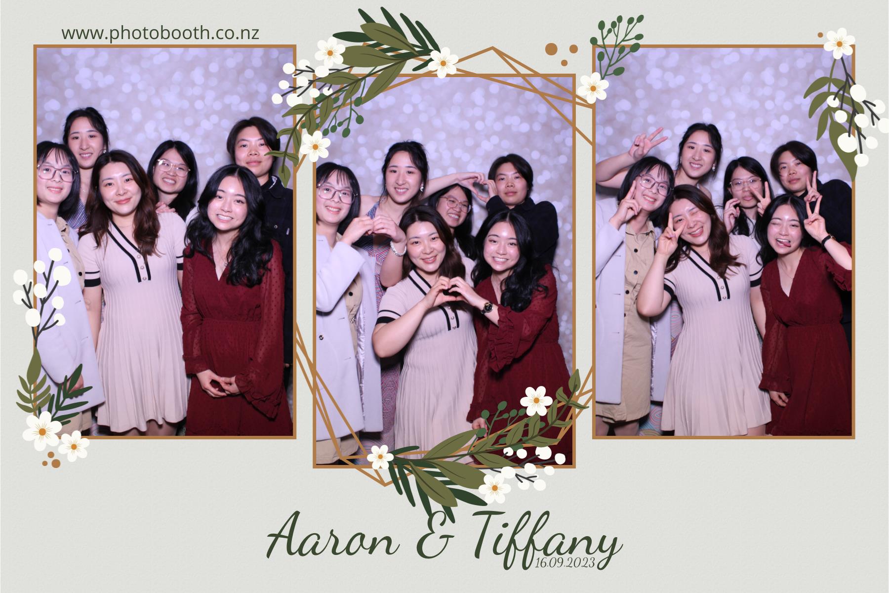 Aaron & Tiffany's Wedding | View more photos from the event at gallery.photobooth.co.nz/u/SelfieCentral/Aaron-Tiffanys-Wedding