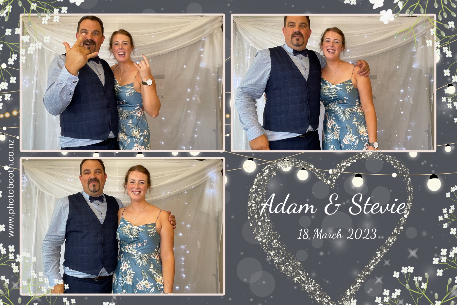 Adam & Stevie's Wedding | View more photos from the event at gallery.photobooth.co.nz/u/SelfieCentral/Adam-Stevies-Wedding
