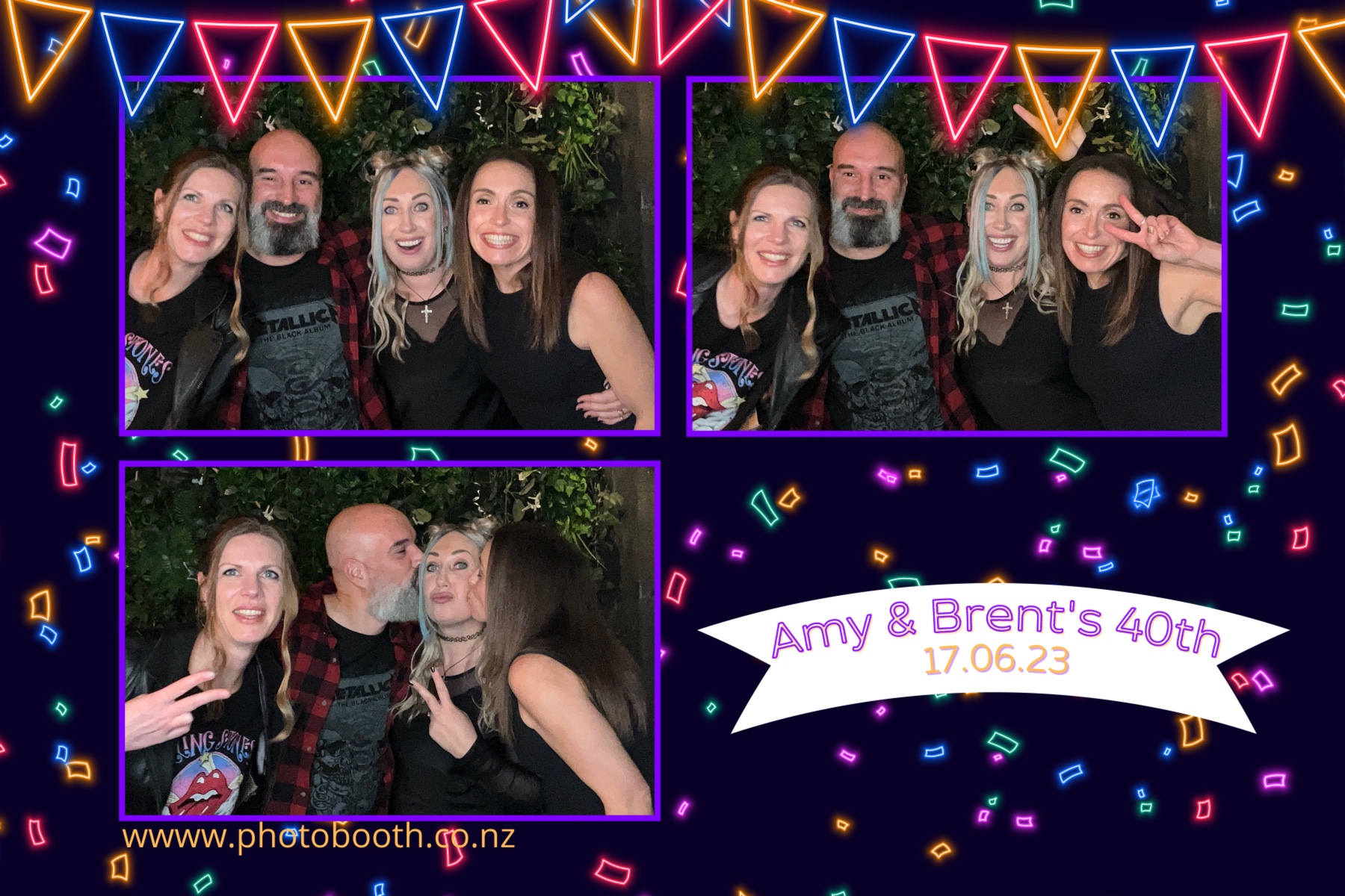 Amy and Brent's 40th | View more photos from the event at gallery.photobooth.co.nz/u/SelfieCentral/Amy-and-Brents-40th