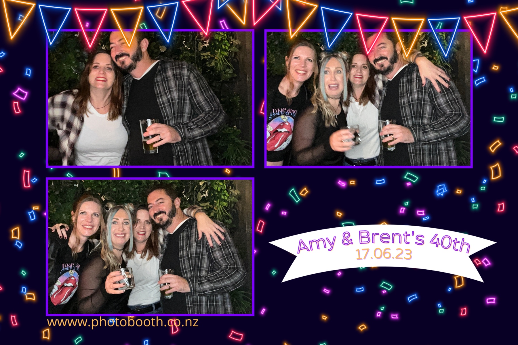 Amy and Brent's 40th | View more photos from the event at gallery.photobooth.co.nz/u/SelfieCentral/Amy-and-Brents-40th