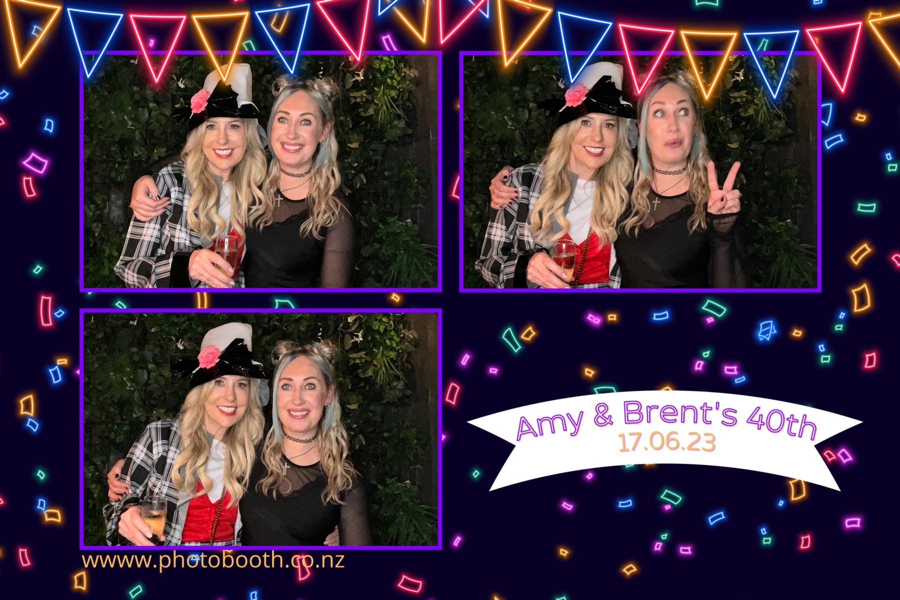 Amy and Brent's 40th | View more photos from the event at gallery.photobooth.co.nz/u/SelfieCentral/Amy-and-Brents-40th