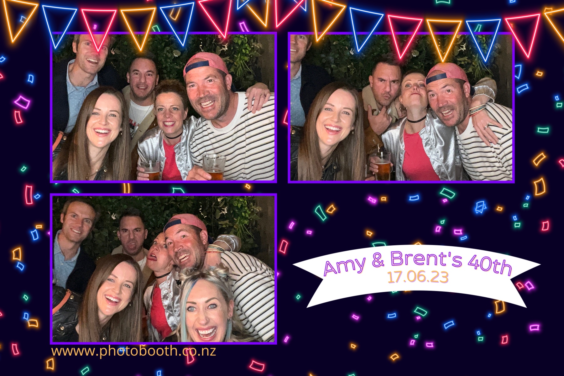 Amy and Brent's 40th | View more photos from the event at gallery.photobooth.co.nz/u/SelfieCentral/Amy-and-Brents-40th