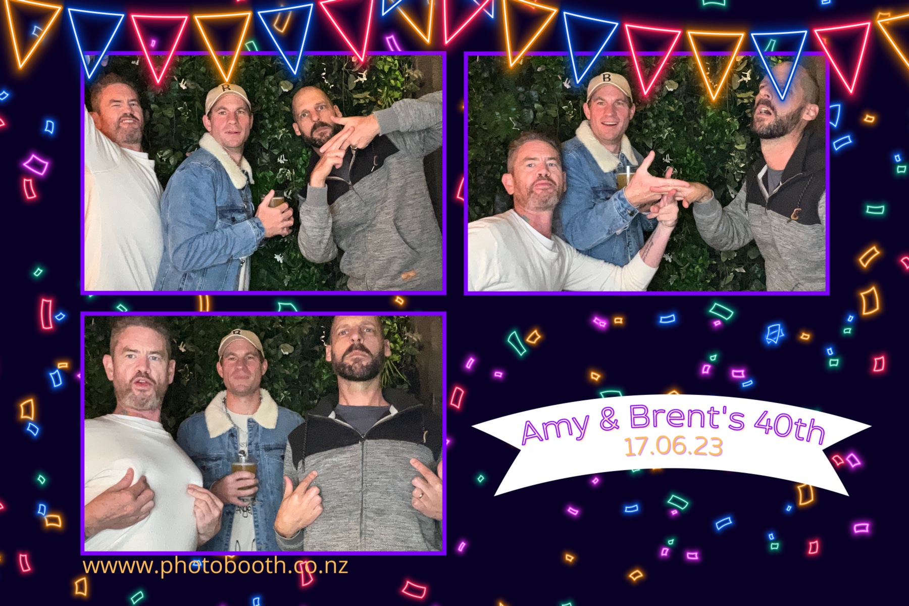 Amy and Brent's 40th | View more photos from the event at gallery.photobooth.co.nz/u/SelfieCentral/Amy-and-Brents-40th