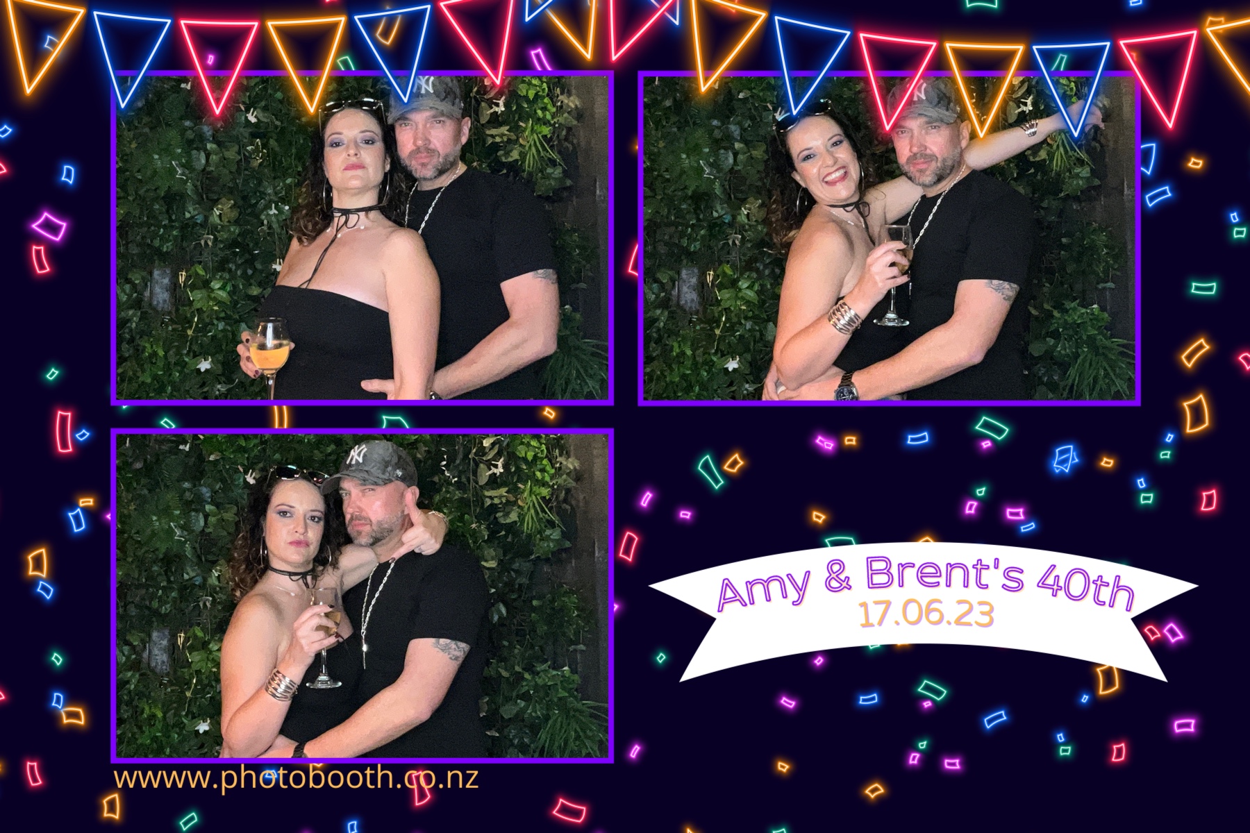 Amy and Brent's 40th | View more photos from the event at gallery.photobooth.co.nz/u/SelfieCentral/Amy-and-Brents-40th
