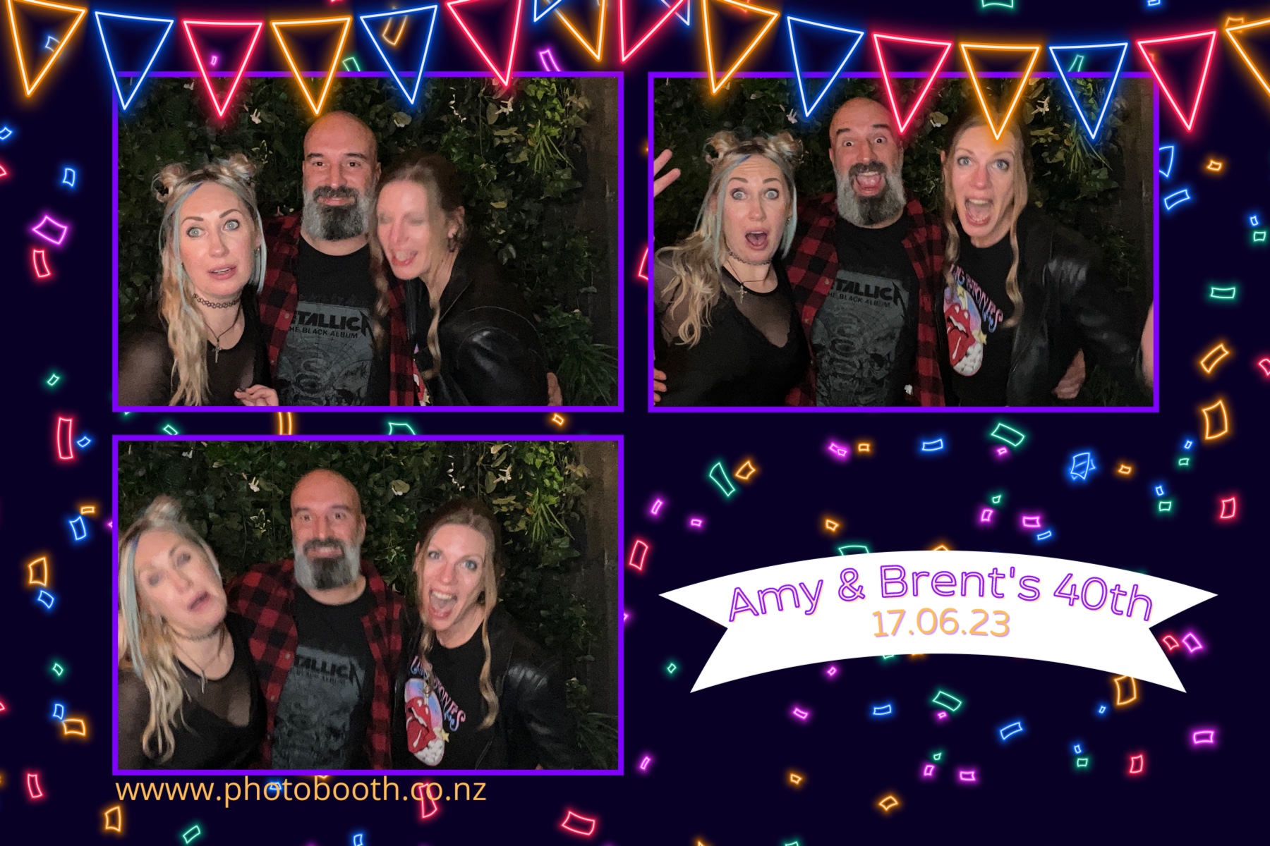 Amy and Brent's 40th | View more photos from the event at gallery.photobooth.co.nz/u/SelfieCentral/Amy-and-Brents-40th