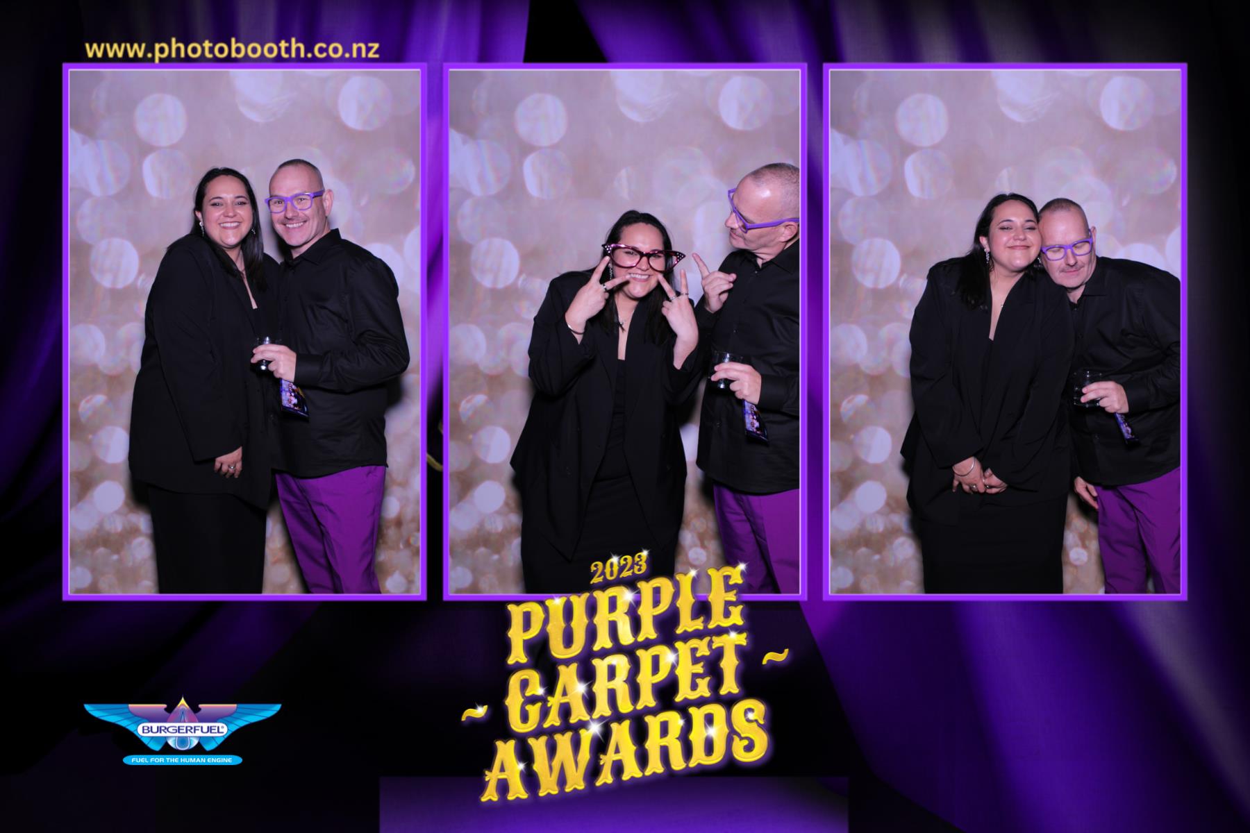 Burger Fuel Purple Carpet Awards | View more photos from the event at gallery.photobooth.co.nz/u/SelfieCentral/Burger-Fuel-Purple-Carpet-Awards