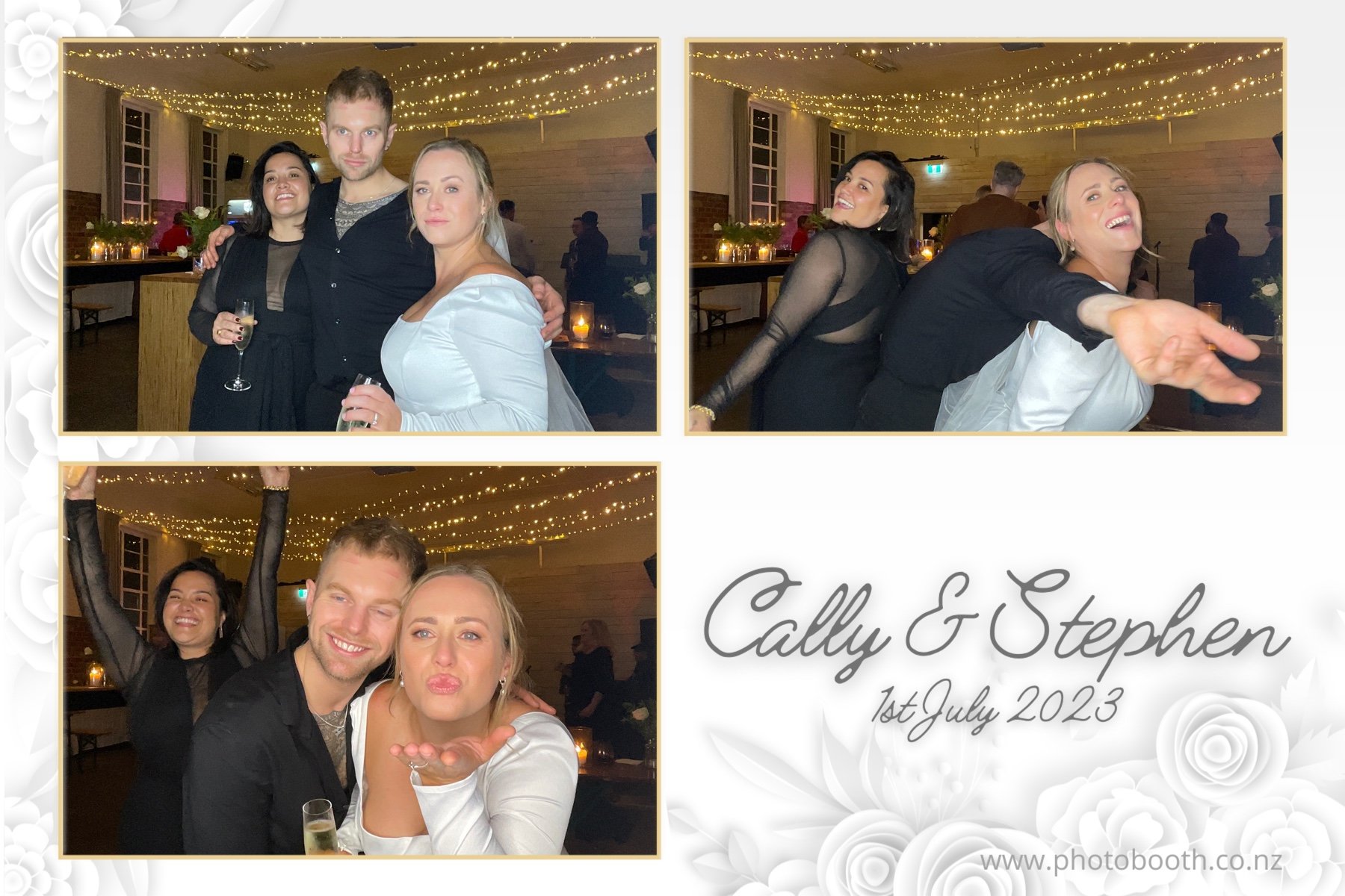 Cally & Stephen's Wedding | View more photos from the event at gallery.photobooth.co.nz/u/SelfieCentral/Cally-Stephens-Wedding