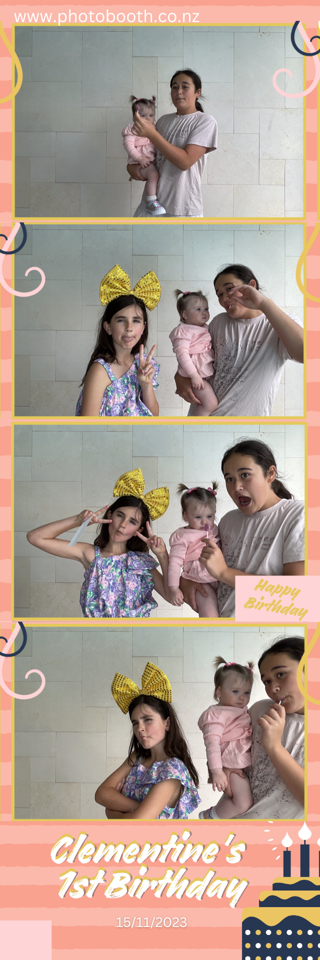 Clementine's 1st Birthday | View more photos from the event at gallery.photobooth.co.nz/u/SelfieCentral/Clementines-1st-Birthday