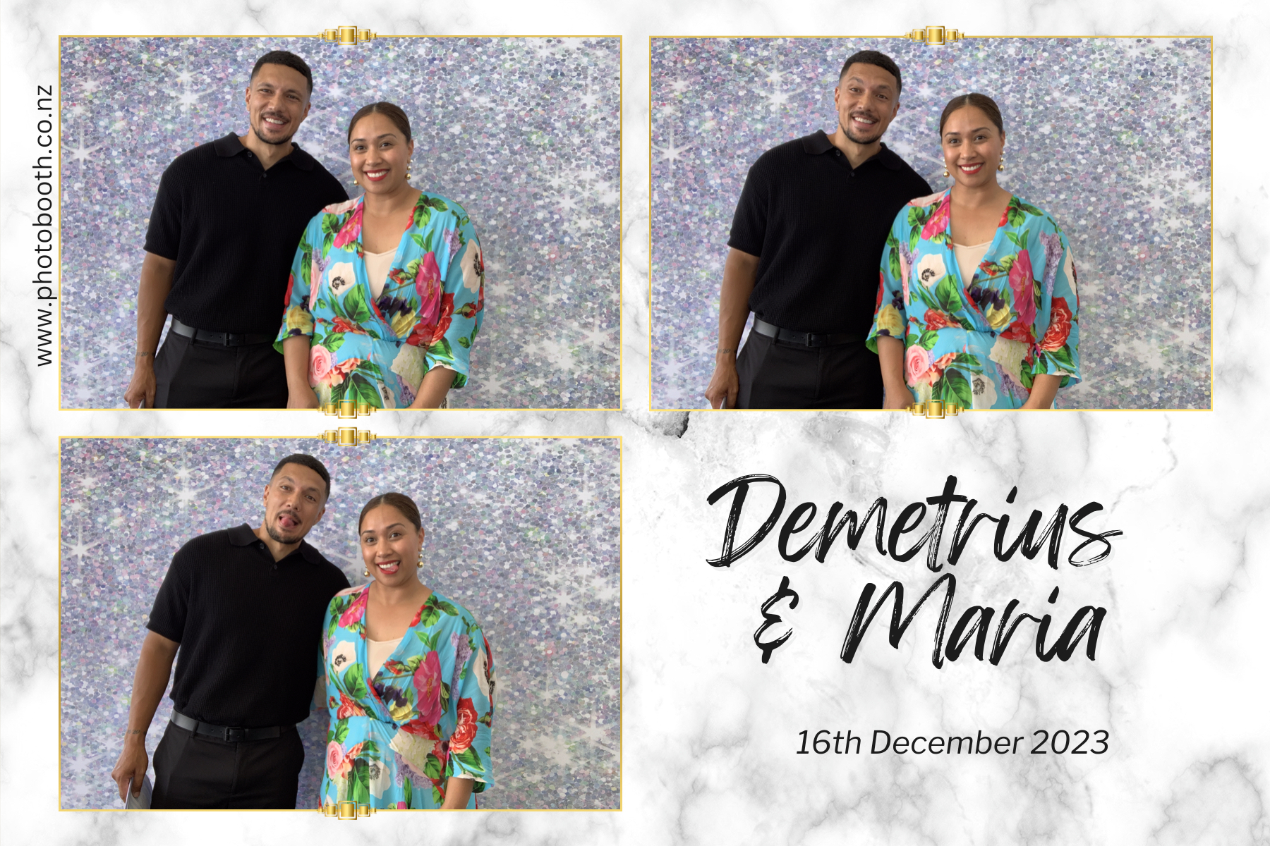 Demetrius and Maria's Wedding | View more photos from the event at gallery.photobooth.co.nz/u/SelfieCentral/Demetrius-and-Marias-Wedding