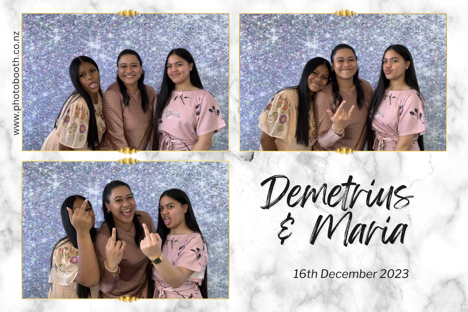 Demetrius and Maria's Wedding | View more photos from the event at gallery.photobooth.co.nz/u/SelfieCentral/Demetrius-and-Marias-Wedding