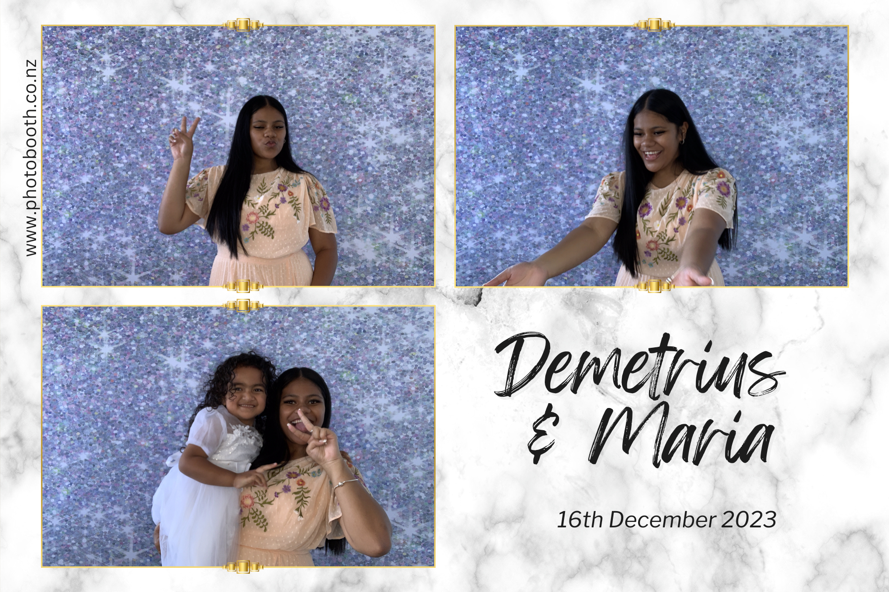 Demetrius and Maria's Wedding | View more photos from the event at gallery.photobooth.co.nz/u/SelfieCentral/Demetrius-and-Marias-Wedding