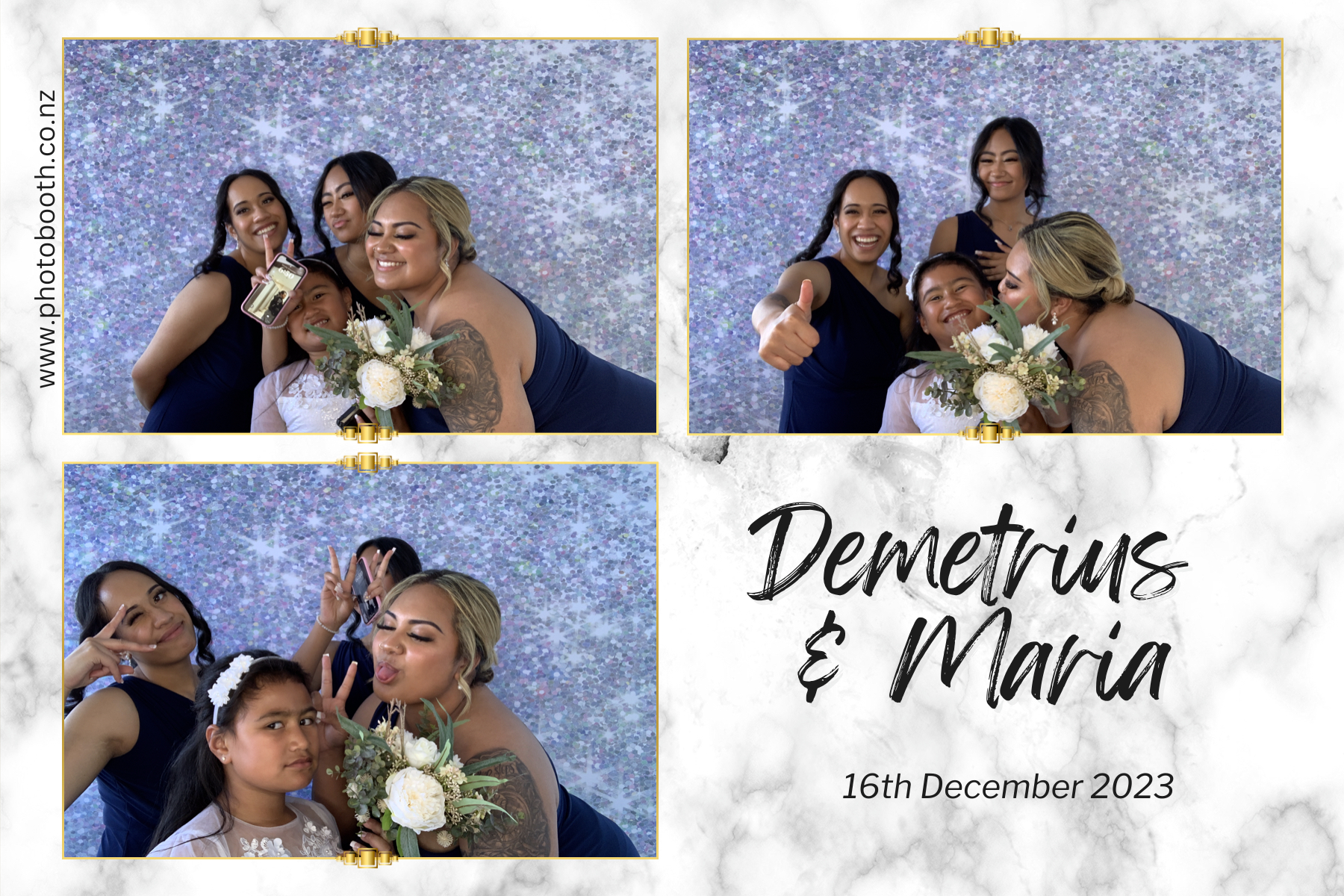 Demetrius and Maria's Wedding | View more photos from the event at gallery.photobooth.co.nz/u/SelfieCentral/Demetrius-and-Marias-Wedding