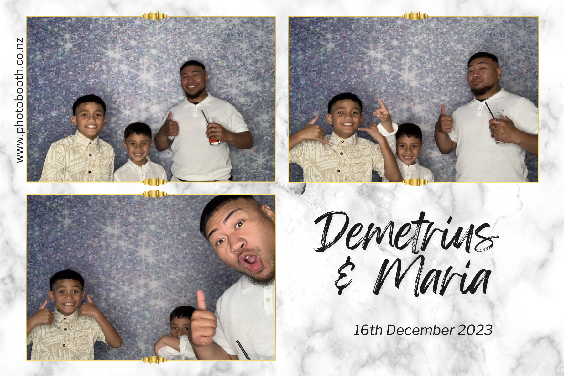 Demetrius and Maria's Wedding | View more photos from the event at gallery.photobooth.co.nz/u/SelfieCentral/Demetrius-and-Marias-Wedding
