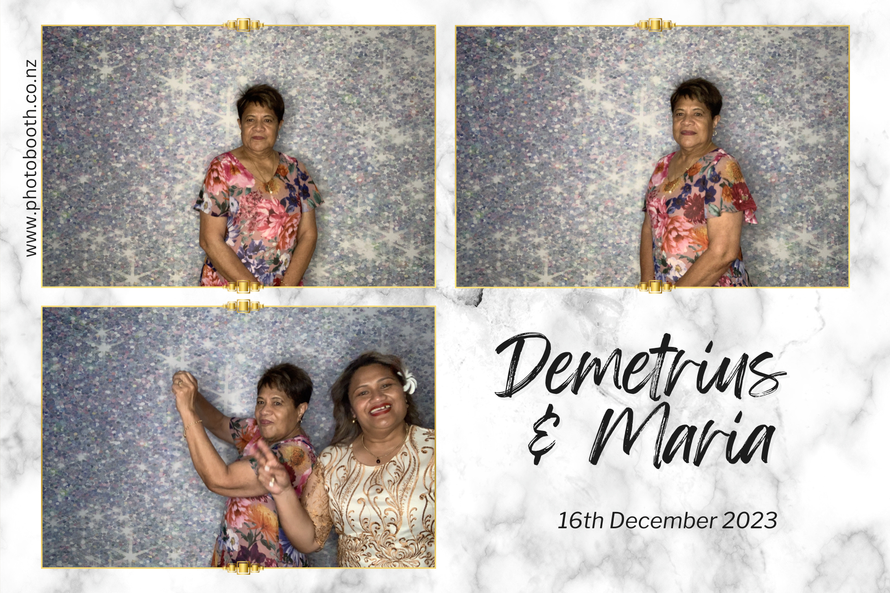 Demetrius and Maria's Wedding | View more photos from the event at gallery.photobooth.co.nz/u/SelfieCentral/Demetrius-and-Marias-Wedding
