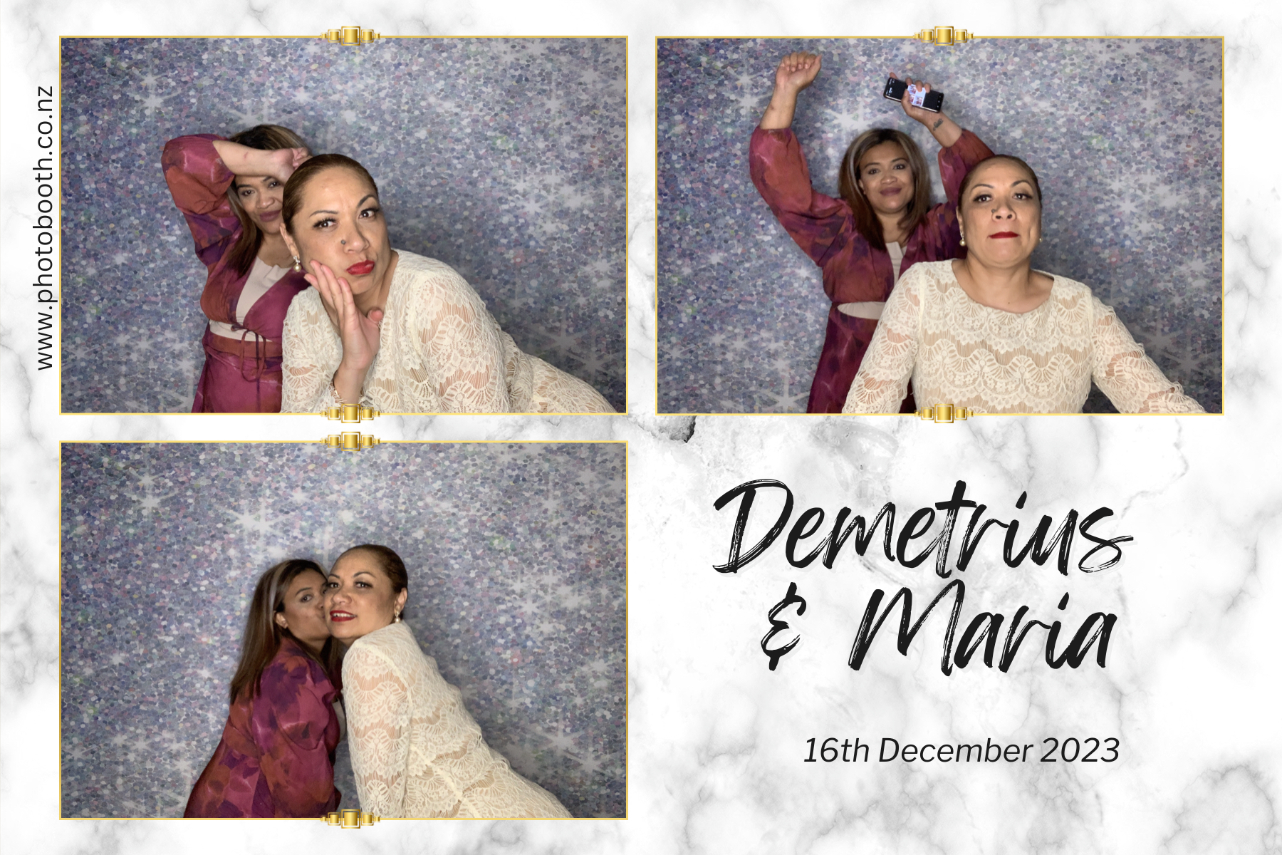 Demetrius and Maria's Wedding | View more photos from the event at gallery.photobooth.co.nz/u/SelfieCentral/Demetrius-and-Marias-Wedding