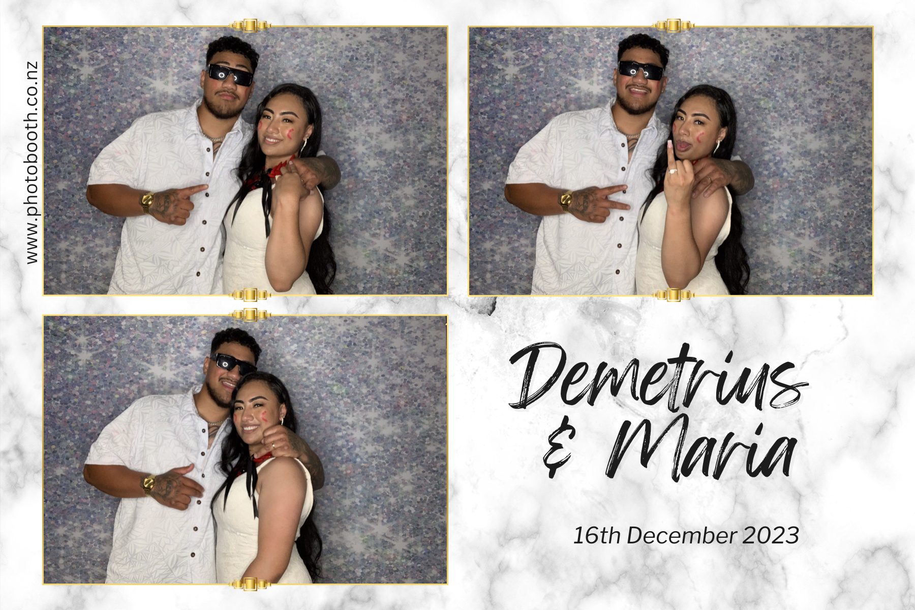 Demetrius and Maria's Wedding | View more photos from the event at gallery.photobooth.co.nz/u/SelfieCentral/Demetrius-and-Marias-Wedding
