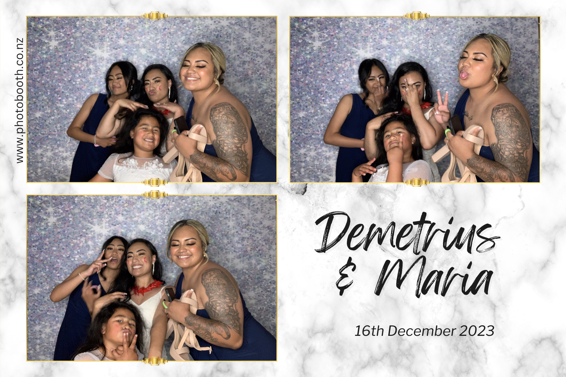 Demetrius and Maria's Wedding | View more photos from the event at gallery.photobooth.co.nz/u/SelfieCentral/Demetrius-and-Marias-Wedding
