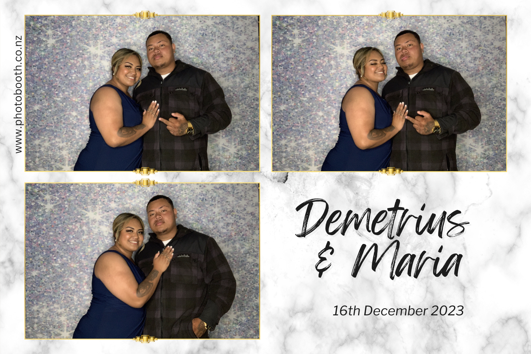 Demetrius and Maria's Wedding | View more photos from the event at gallery.photobooth.co.nz/u/SelfieCentral/Demetrius-and-Marias-Wedding