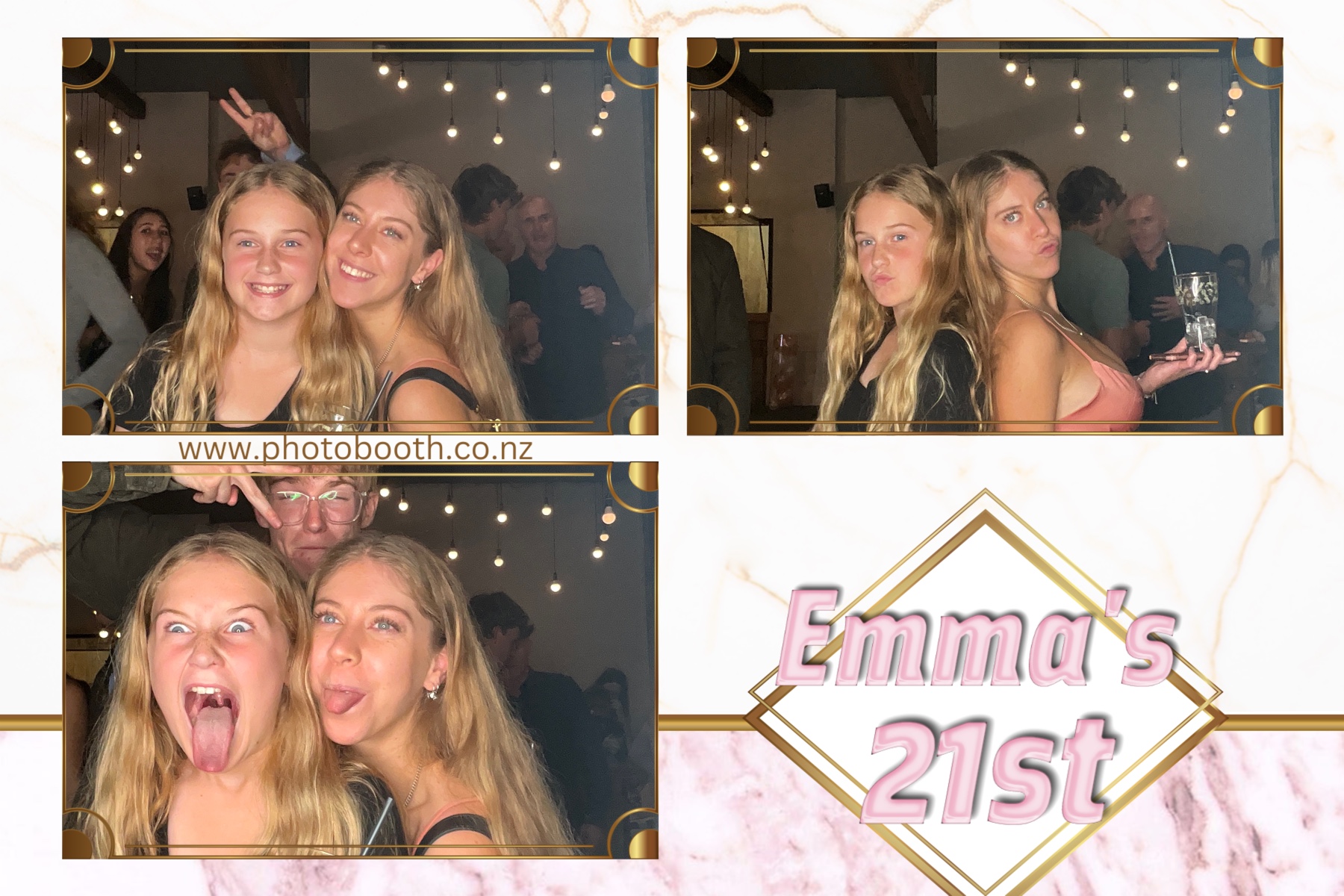 Emma 21st | View more photos from the event at gallery.photobooth.co.nz/u/SelfieCentral/Emma-21st